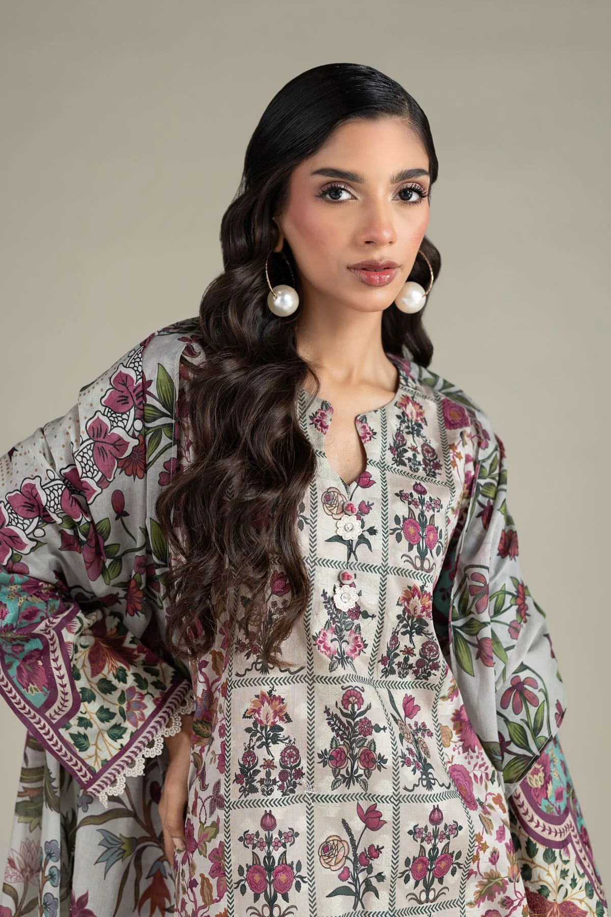 Khaadi A22-26-101FJ-VG_MULTI Fabrics First Bloom 2026 - Image 2