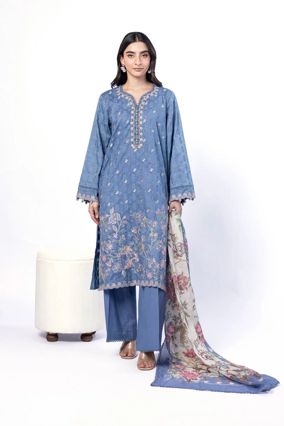 Khaadi A22-26-107FC-VG_MULTI Fabrics First Bloom 2026