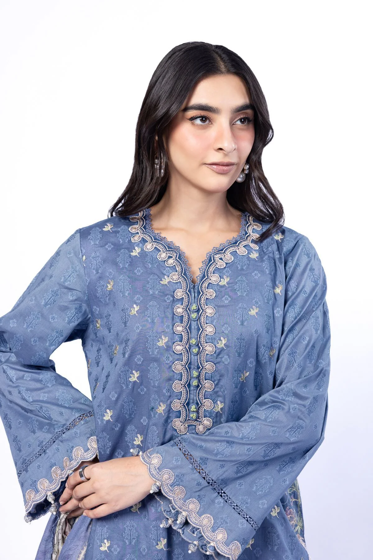 Khaadi A22-26-107FC-VG_MULTI Fabrics First Bloom 2026 - Image 2