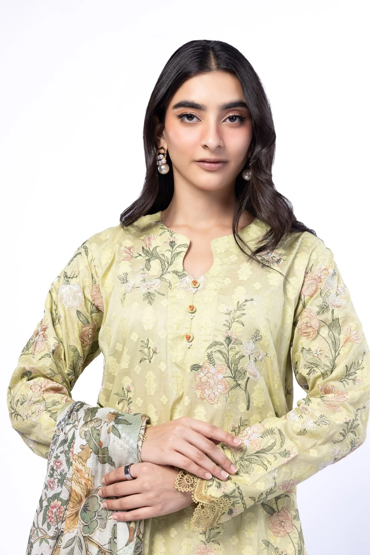 Khaadi A22-26-107FF-VG_MULTI Fabrics First Bloom 2026 - Image 2