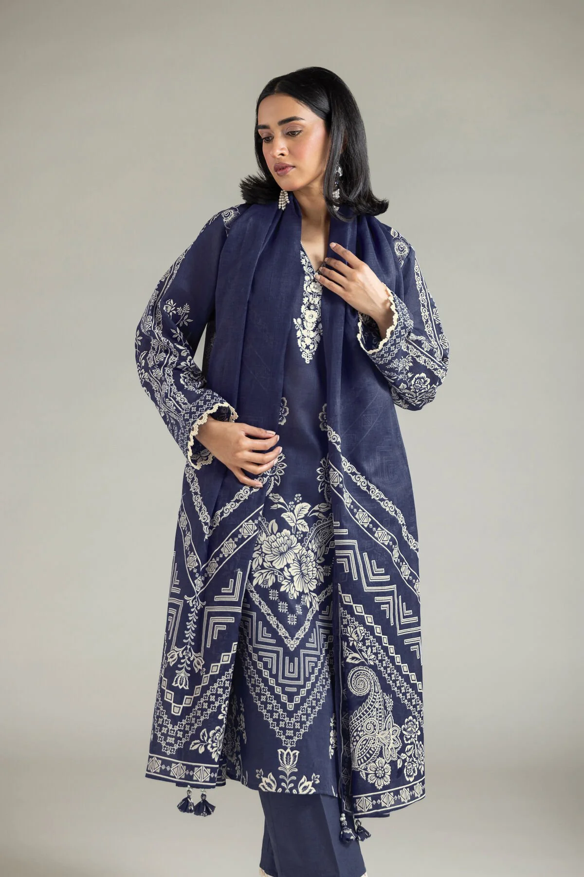 Khaadi A22-26-118FG1 Lawn Collection 2026 - Image 2