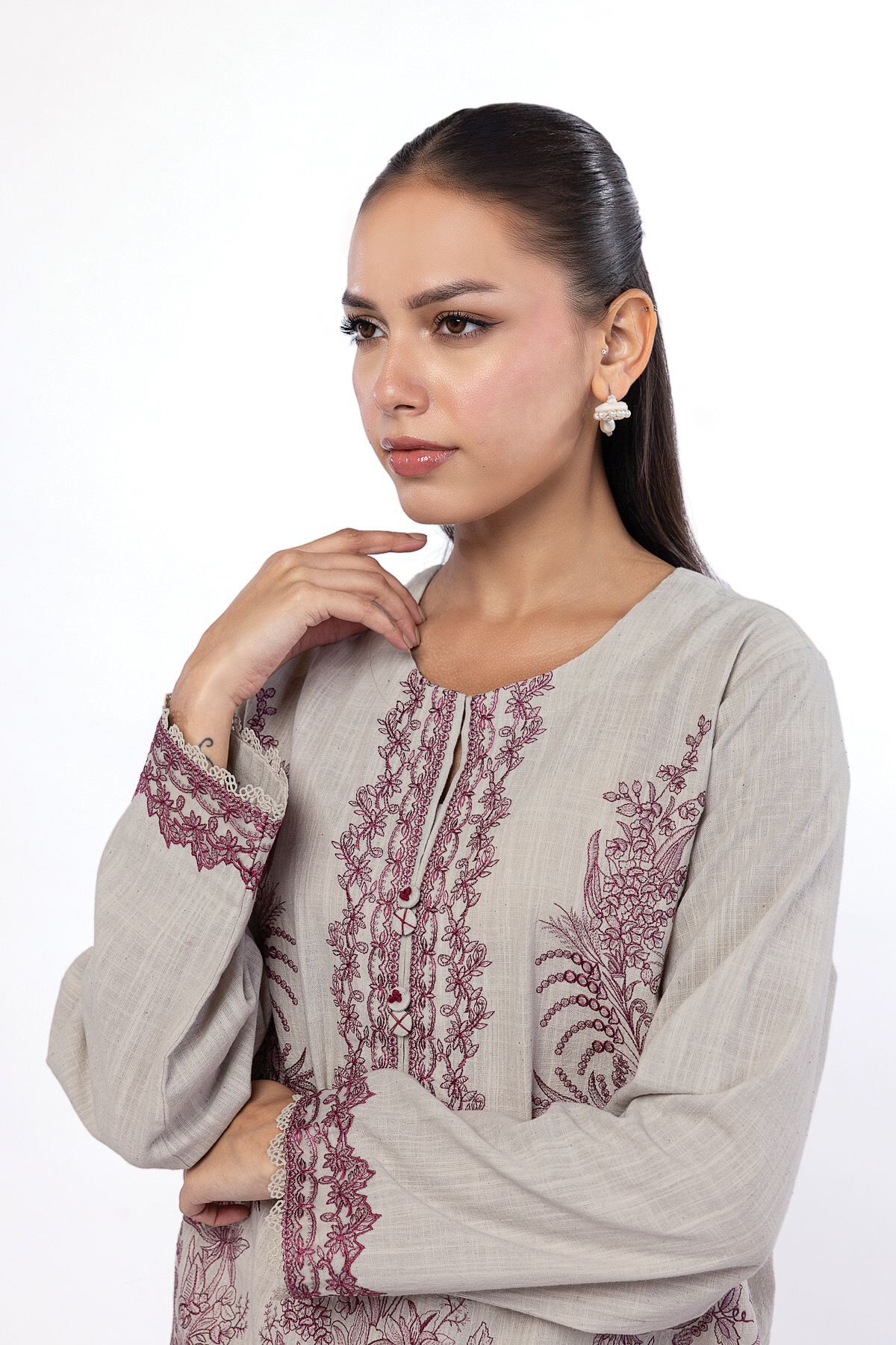 Khaadi CHD18YB Fabrics 2 Piece Top and Bottom 2025 - Image 2
