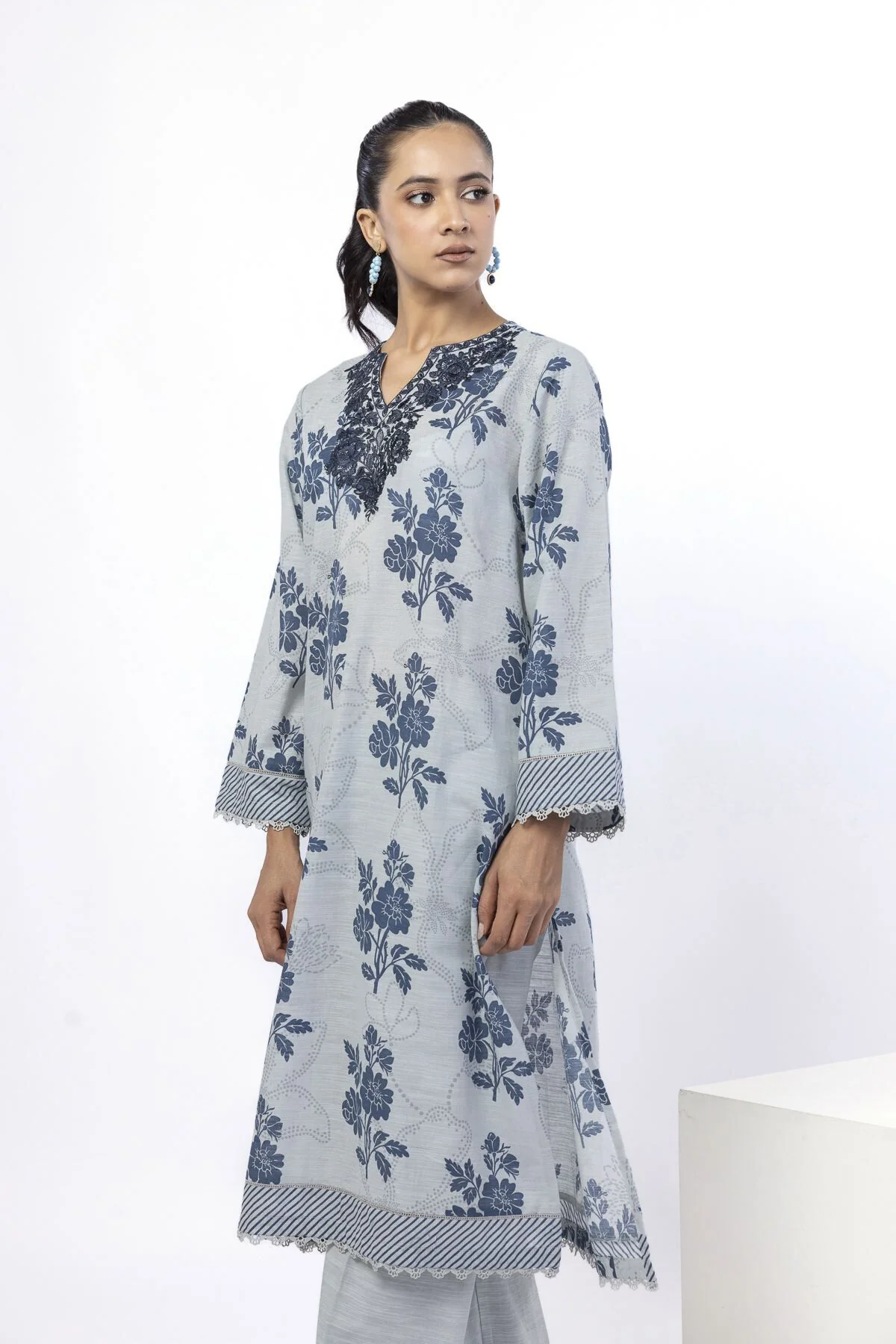 Khaadi LKN44YB Fabrics 2 Piece Top and Bottom 2025 - Image 2
