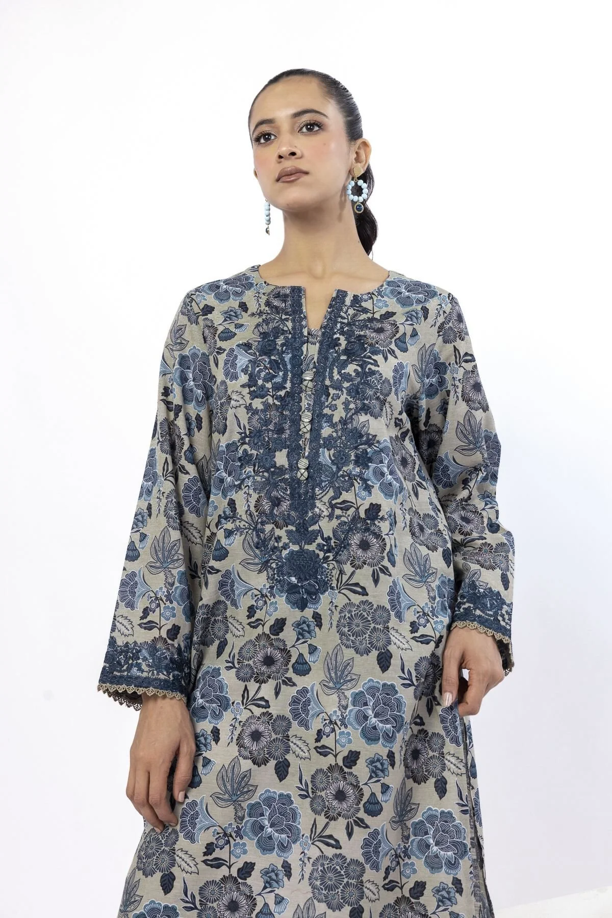 Khaadi LKN51YB Fabrics 2 Piece Top and Bottom 2025 - Image 2
