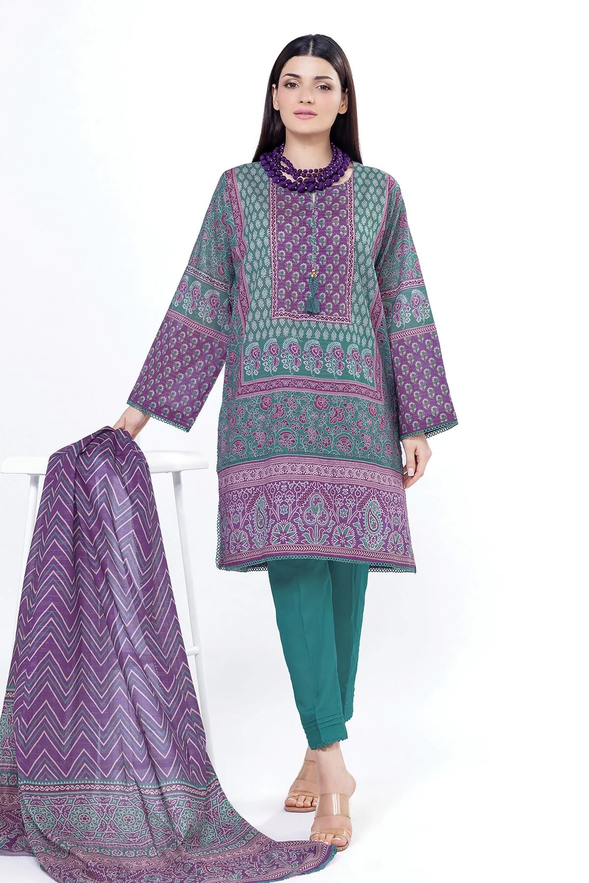 Khaadi MN11B-VG Spring Summer Lawn 2025