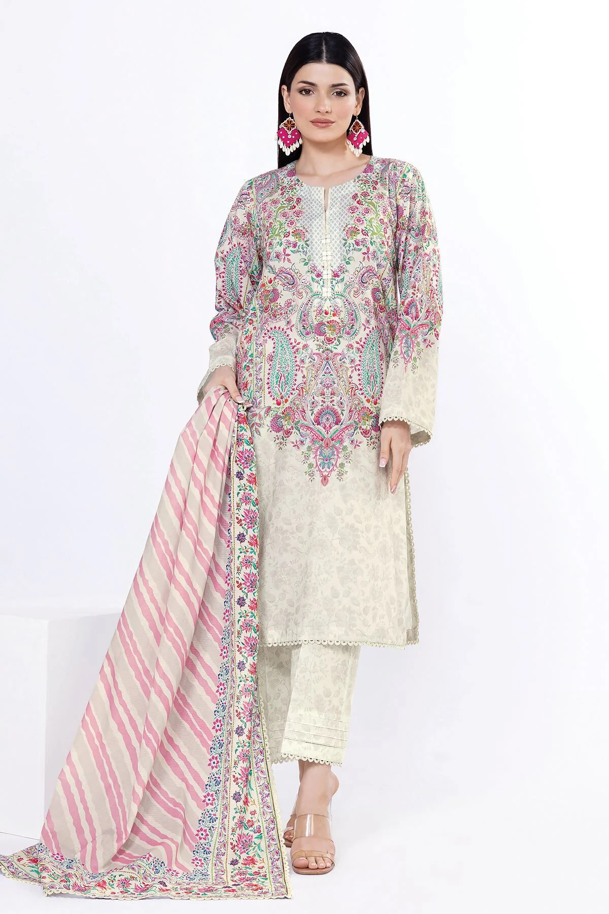 Khaadi SLN02A-VG Spring Summer Lawn 2025