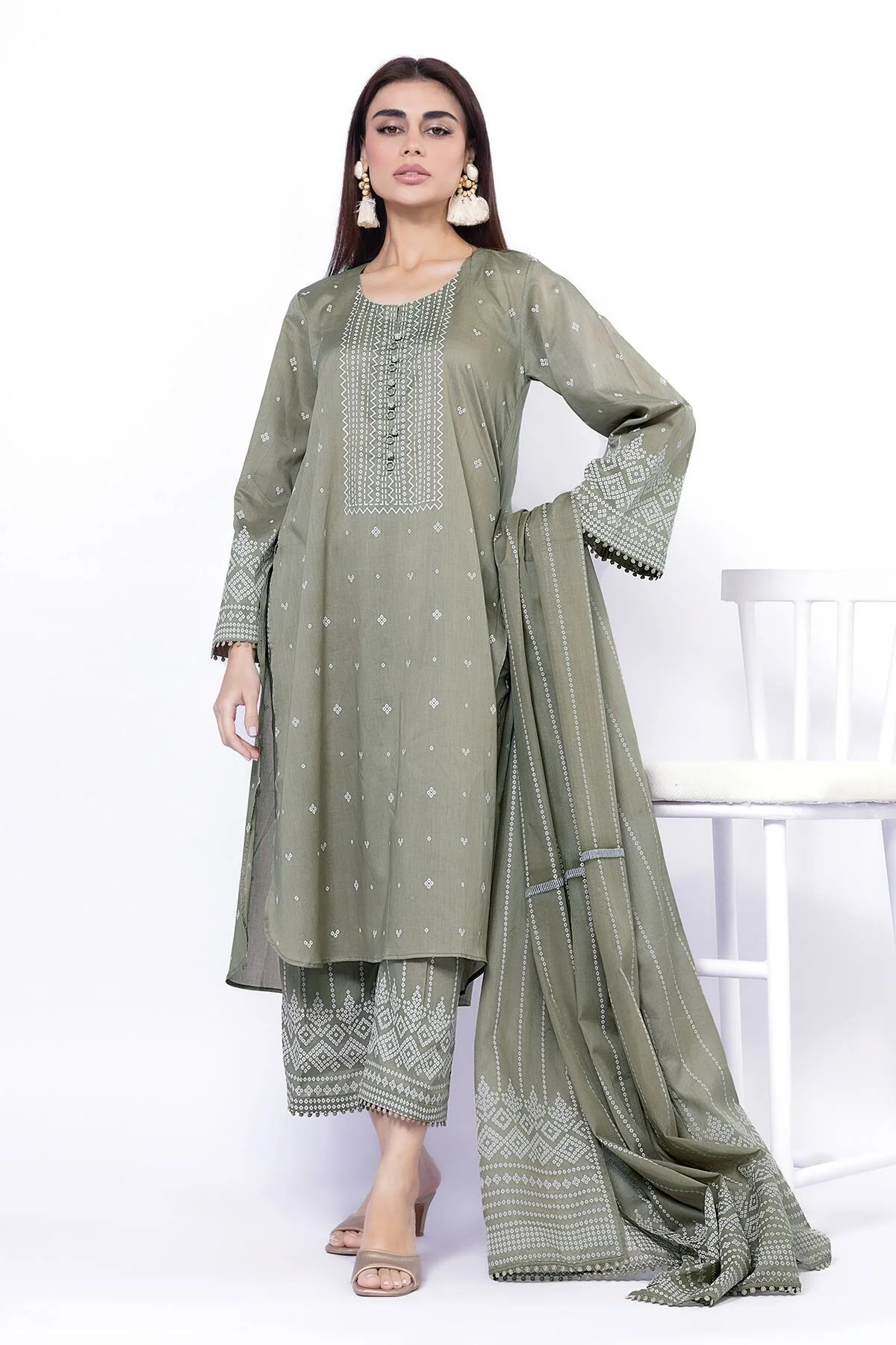 Khaadi SS261B-VG Spring Summer Lawn 2025