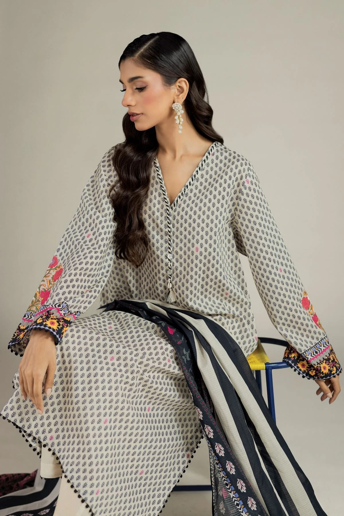 Khaadi T-A22-26-102FF1 3 Piece Spring Summer Collection 2026 - Image 2
