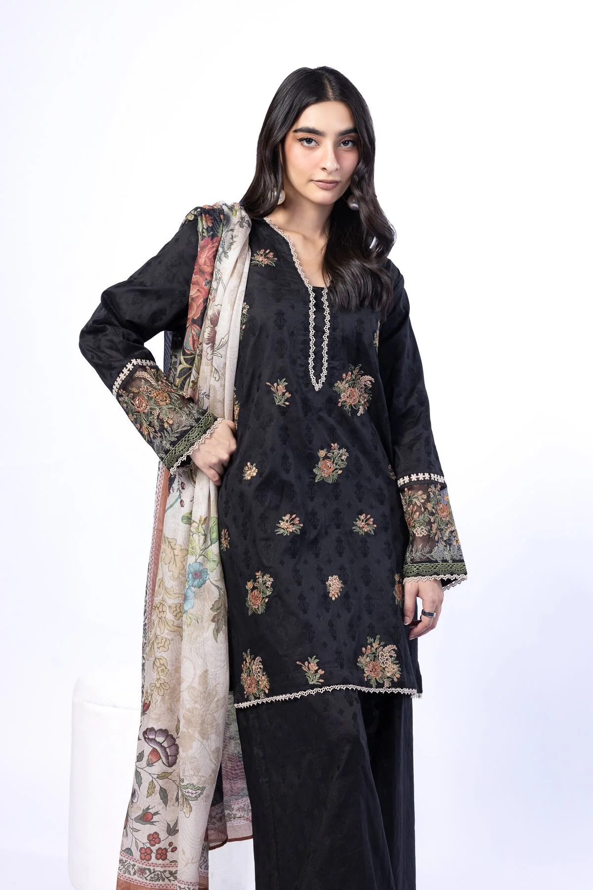 Khaadi T-A22-26-107FD-VG_MULTI Fabrics First Bloom 2026