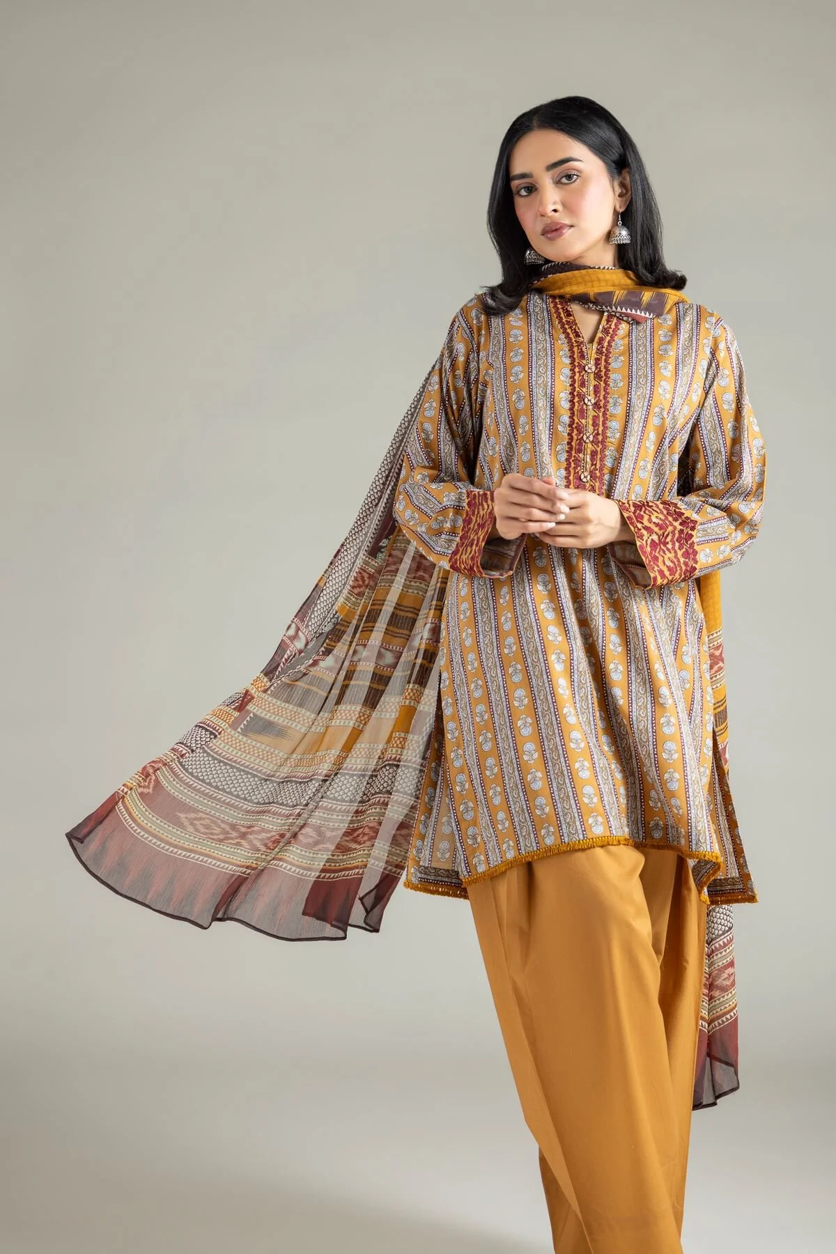 Khaadi T-A22-26-121FF1 3 Piece Spring Summer Collection 2026