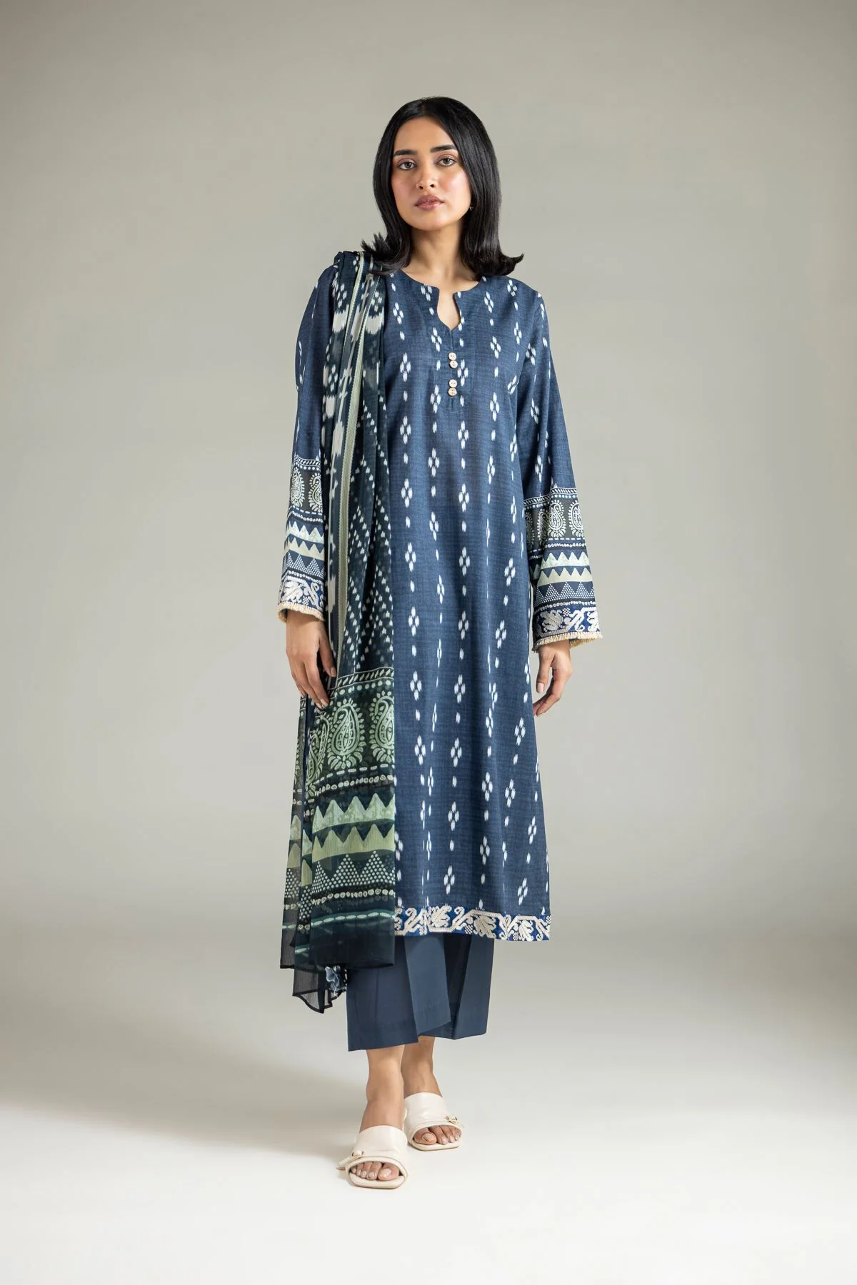 Khaadi T-A22-26-121FH1 3 Piece Spring Summer Collection 2026