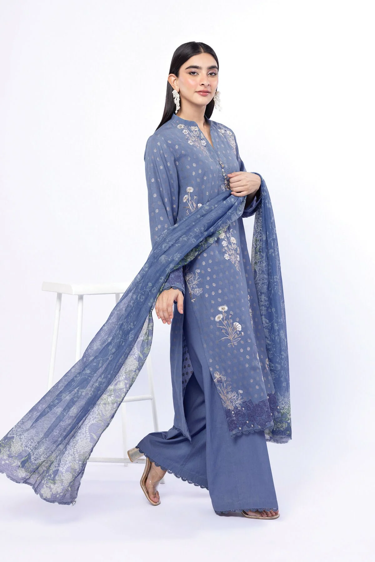 Khaadi T-A33-26-101FB-VG_MULTI Fabrics First Bloom 2026 - Image 2