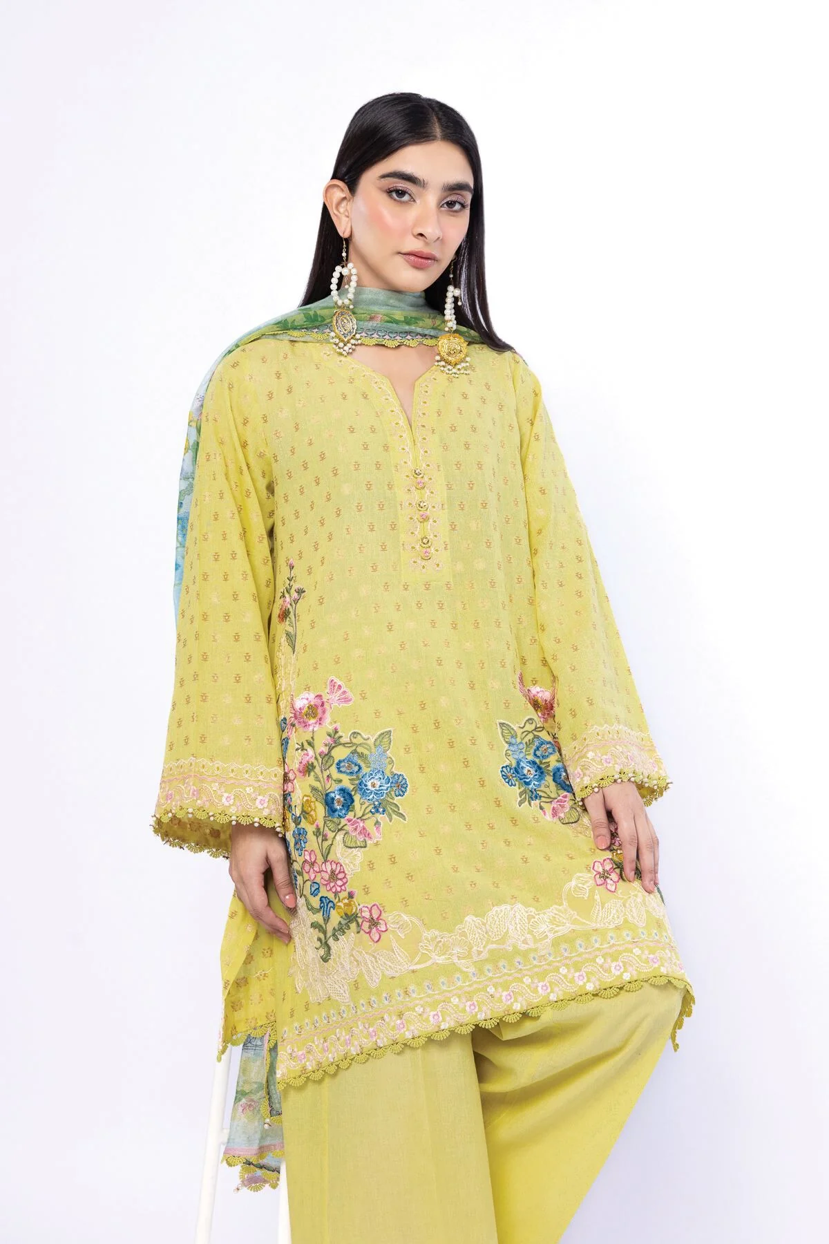 Khaadi T-A33-26-101FI-VG_MULTI Fabrics First Bloom 2026