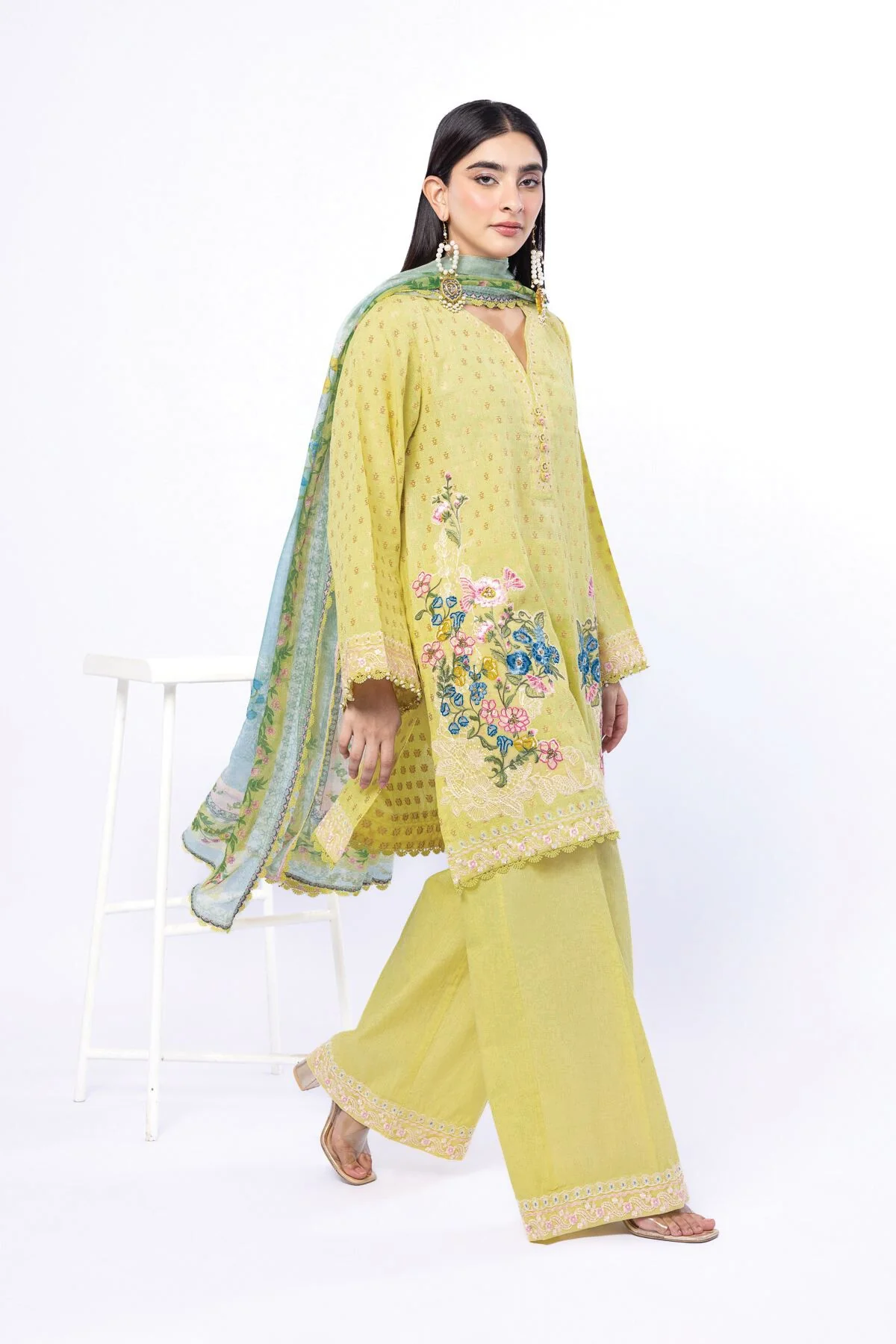 Khaadi T-A33-26-101FI-VG_MULTI Fabrics First Bloom 2026 - Image 2