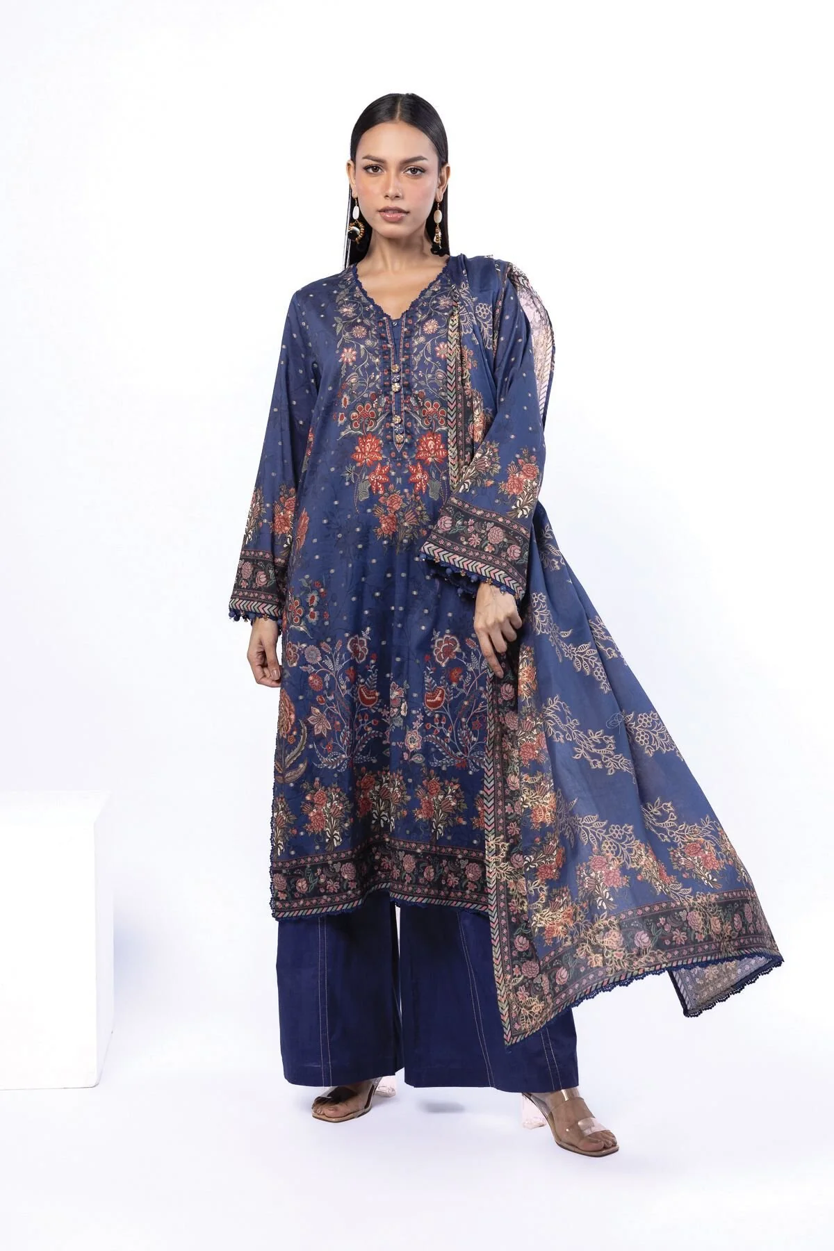 Khaadi T-A33-26-106FB-VG_MULTI Fabrics First Bloom 2026 - Image 2