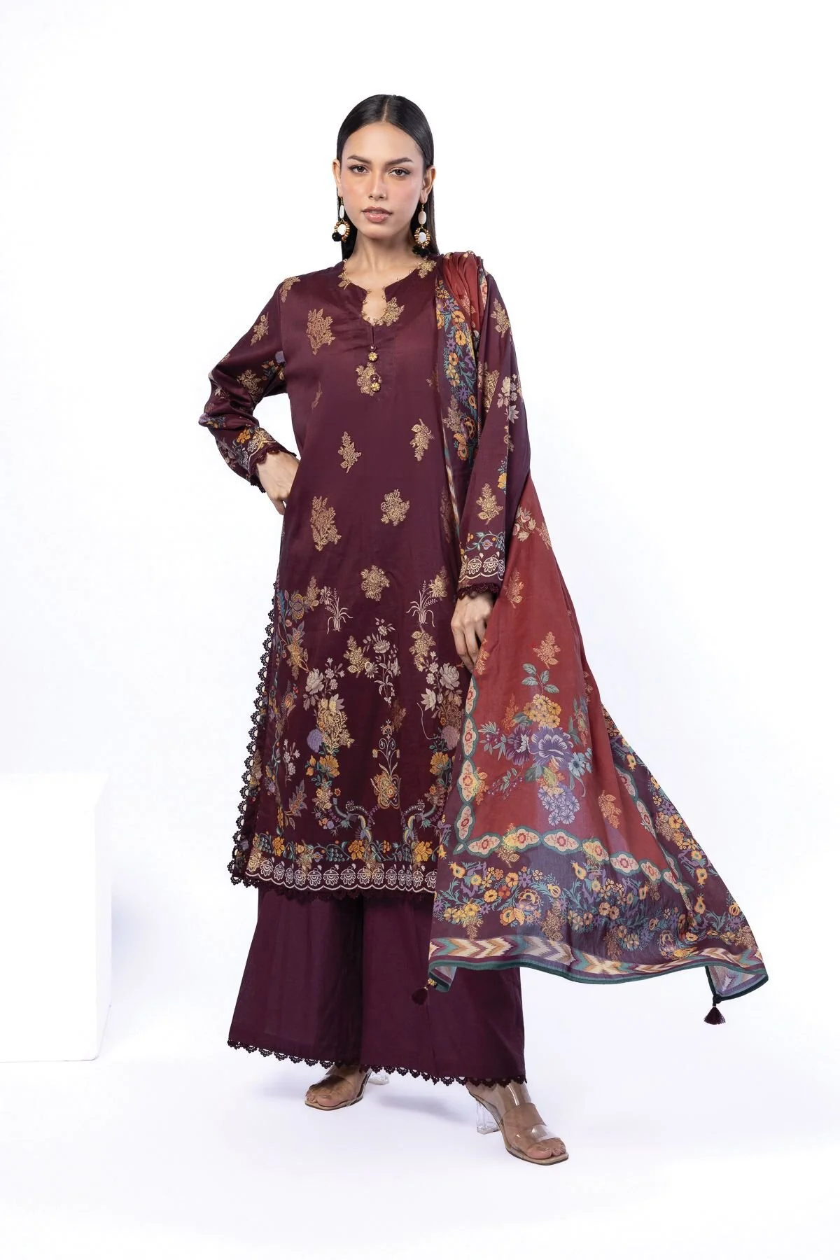 Khaadi T-A33-26-106FG-VG_MULTI Fabrics First Bloom 2026
