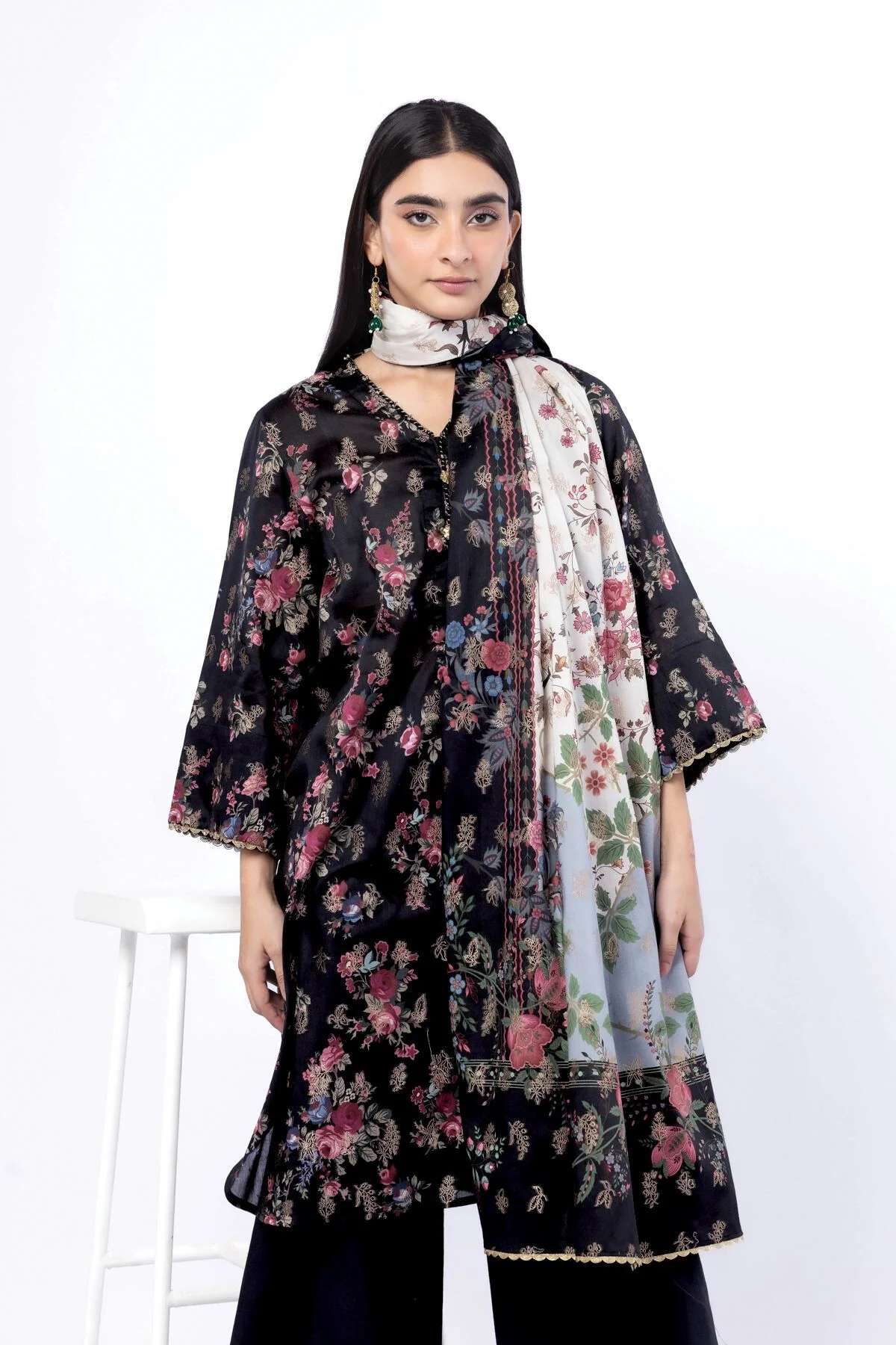Khaadi T-A33-26-107FC-VG_MULTI Fabrics First Bloom 2026