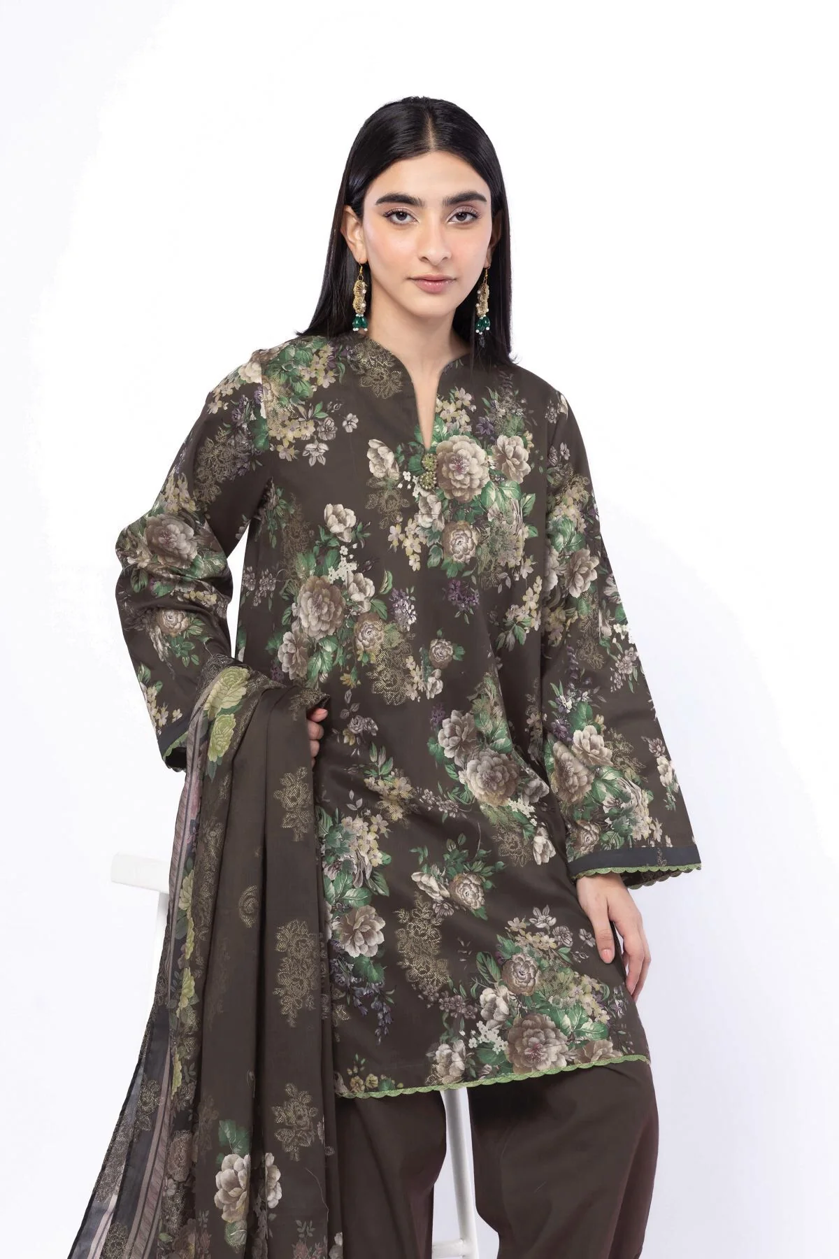 Khaadi T-A33-26-107FD-VG_MULTI Fabrics First Bloom 2026