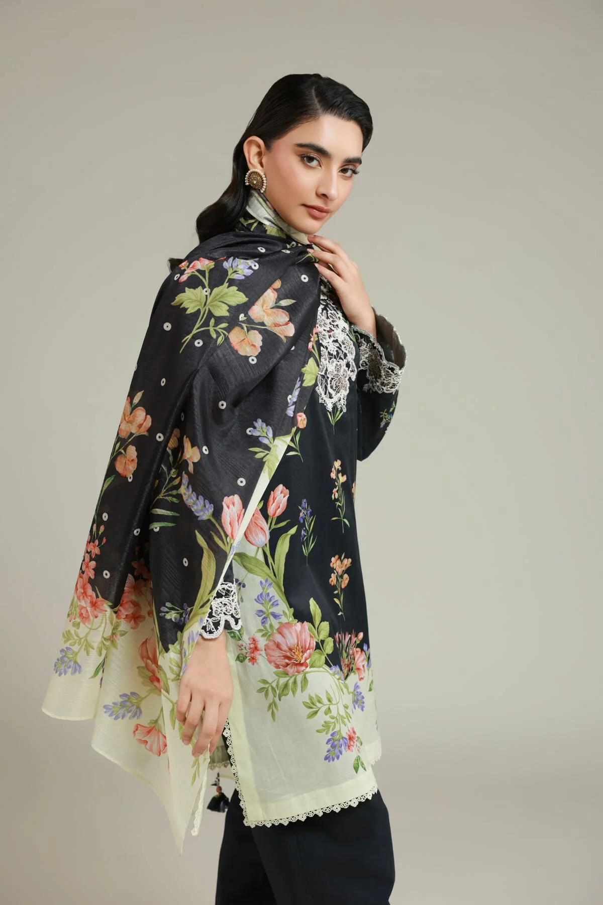 Khaadi T-A33-26-110FA2-VG_MULTI Fabrics First Bloom 2026 - Image 2
