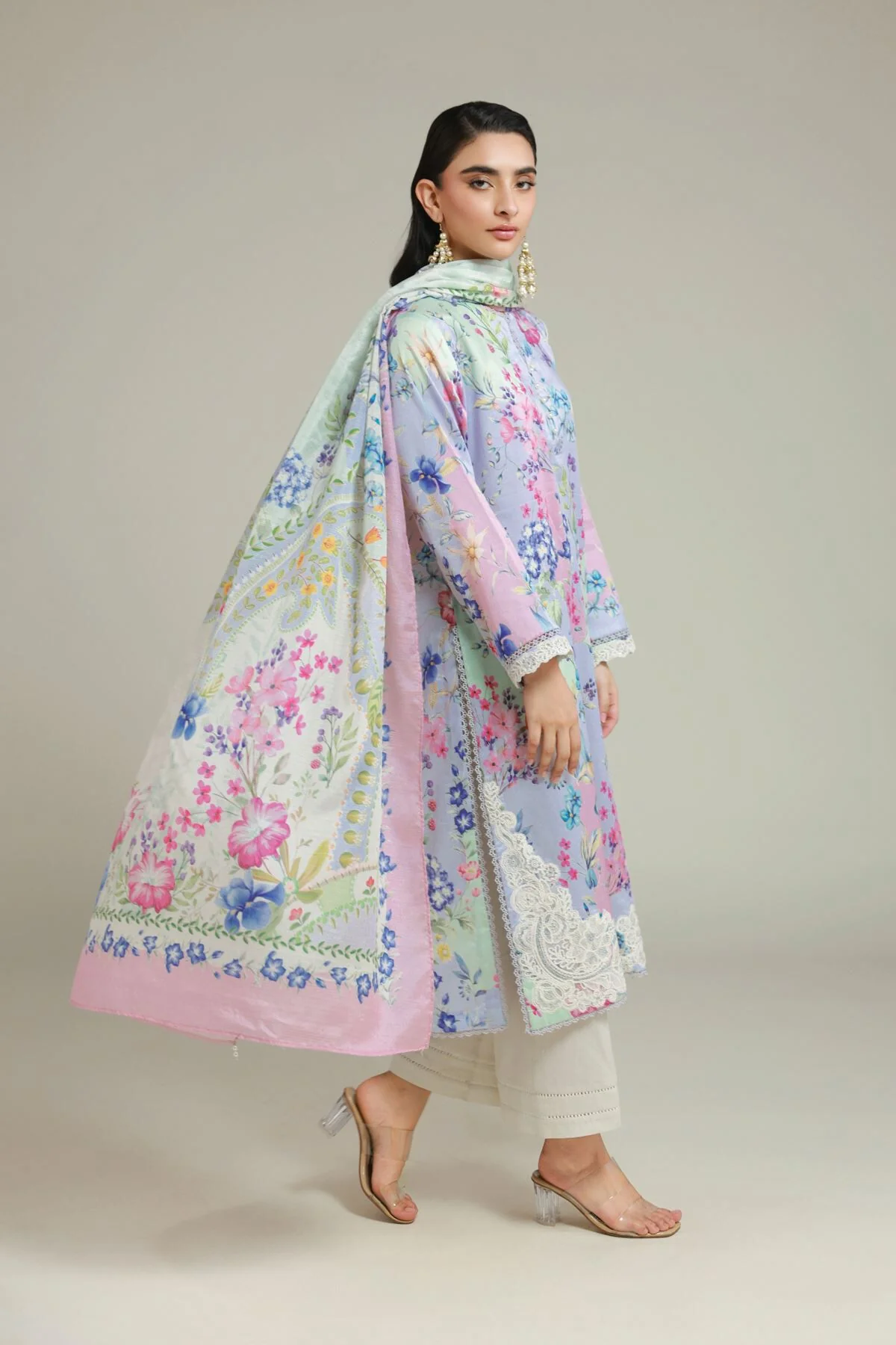 Khaadi T-A33-26-110FC1-VG_MULTI Fabrics First Bloom 2026 - Image 2