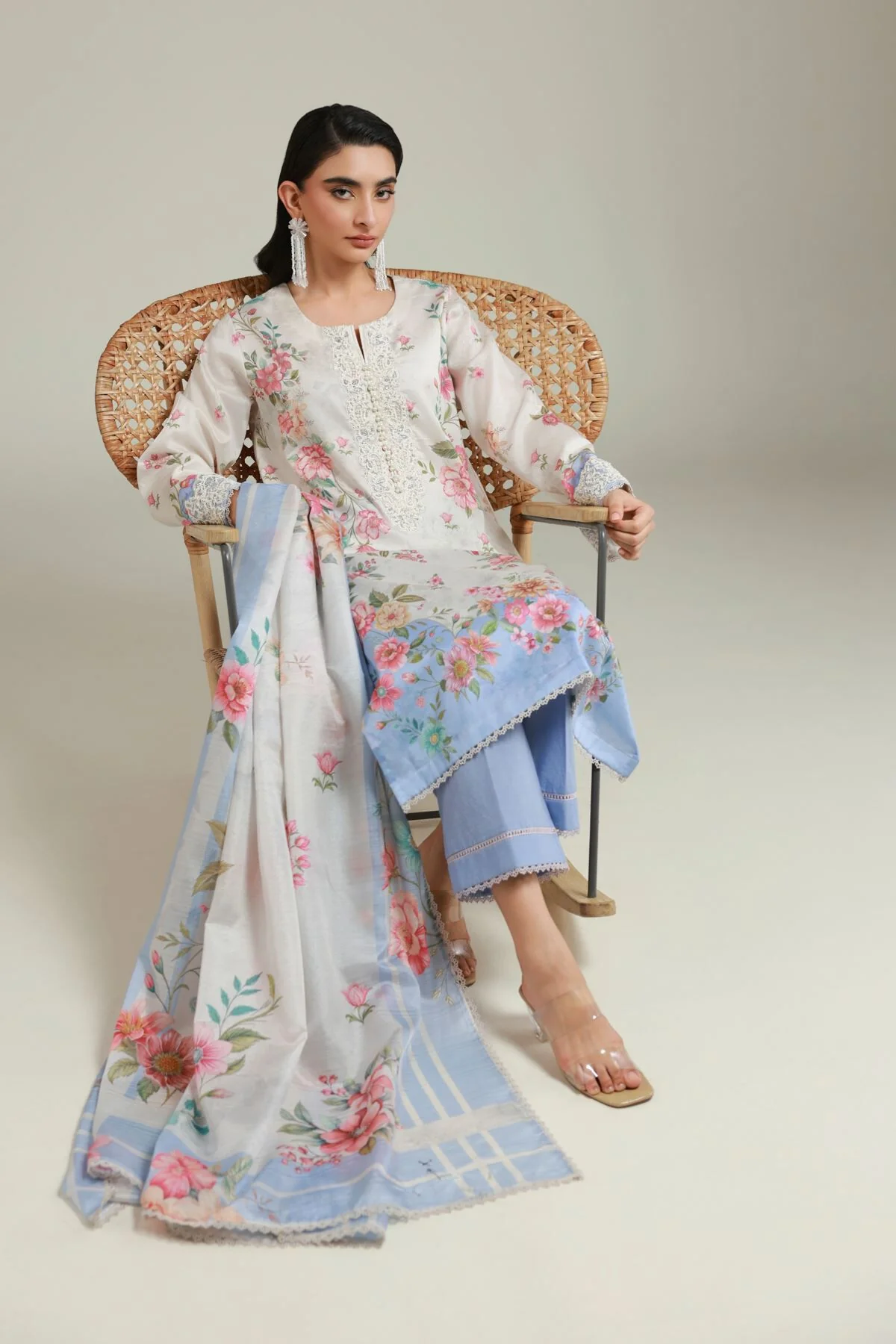 Khaadi T-A33-26-110FD1-VG_MULTI Fabrics First Bloom 2026 - Image 2