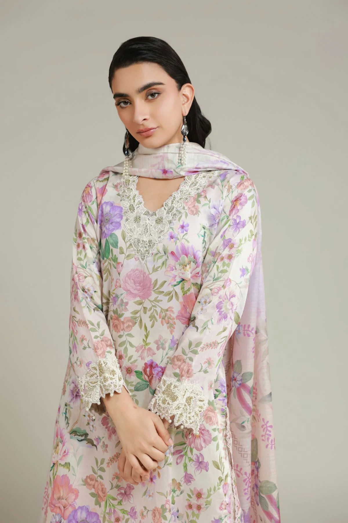 Khaadi T-A33-26-110FF1-VG_MULTI Fabrics First Bloom 2026 - Image 2