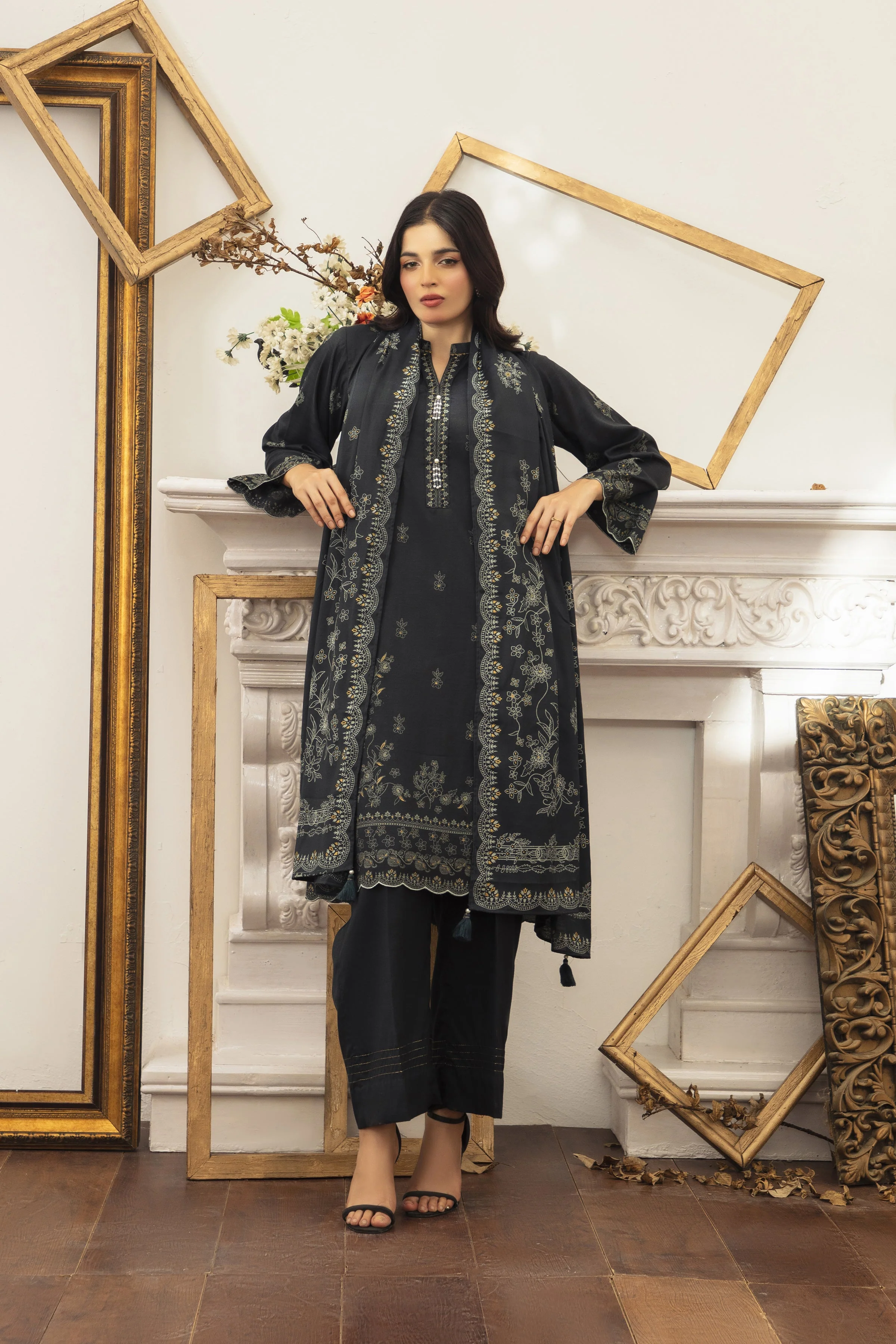 Lakhany LG-RL-0259-A Textured Pearl Printed Winter 2025 - Image 2