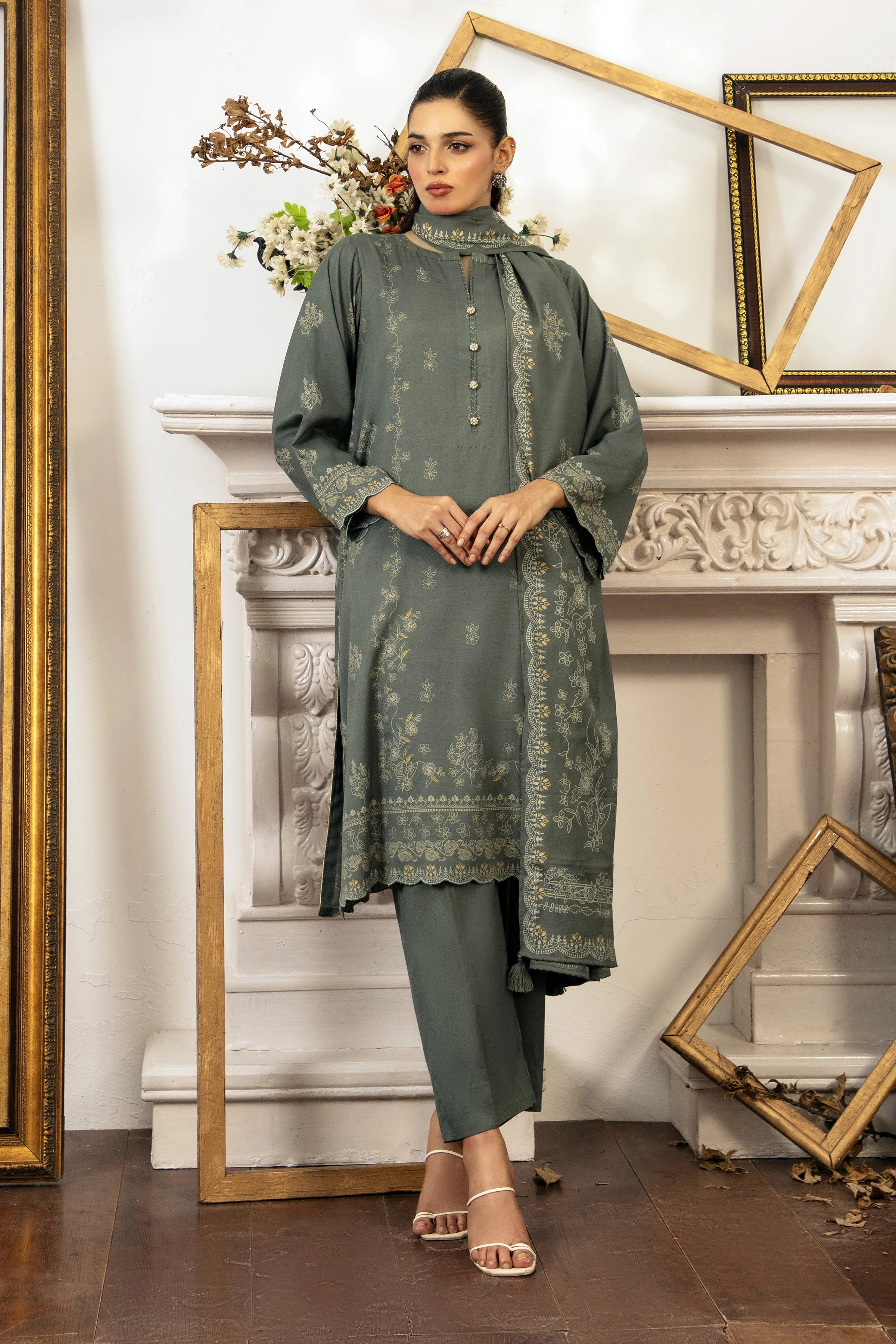 Lakhany LG-RL-0259-C Textured Pearl Printed Winter 2025 - Image 2