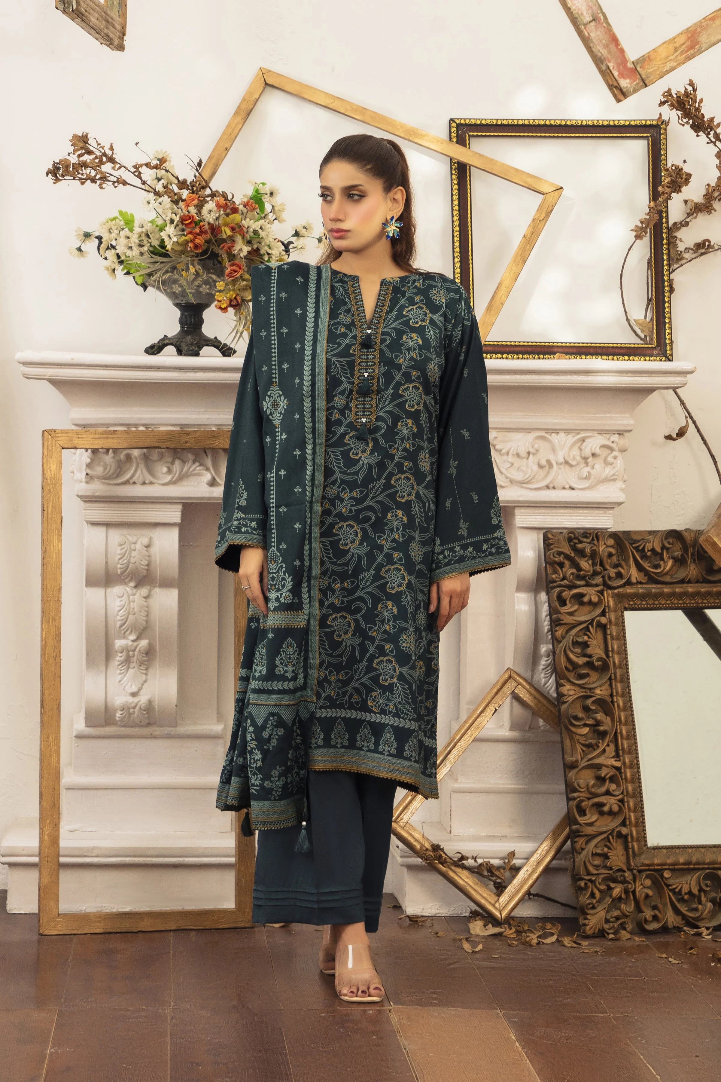Lakhany LG-RL-0263-B Textured Pearl Printed Winter 2025 - Image 2