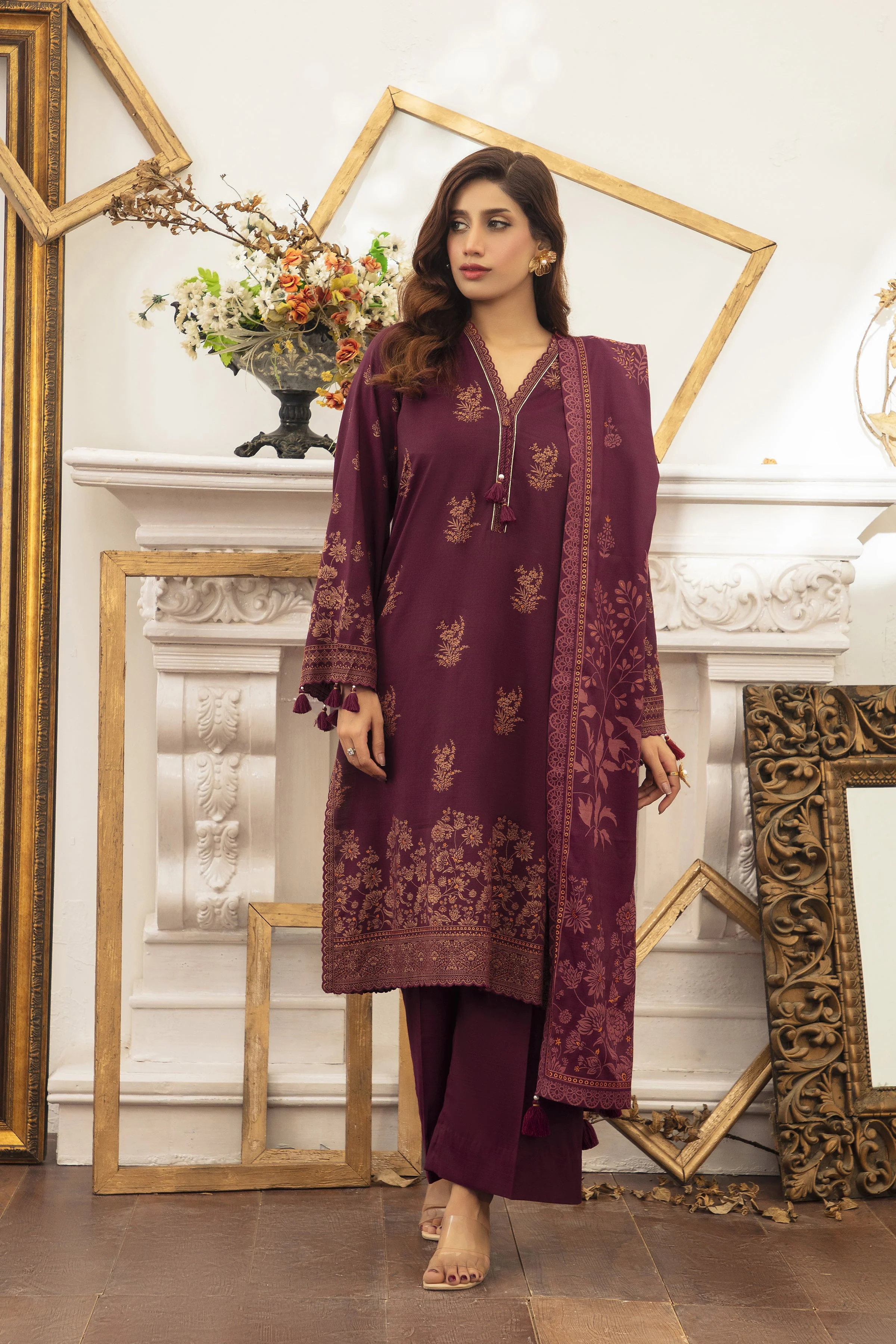 Lakhany LG-RL-0265-A Textured Pearl Printed Winter 2025 - Image 2
