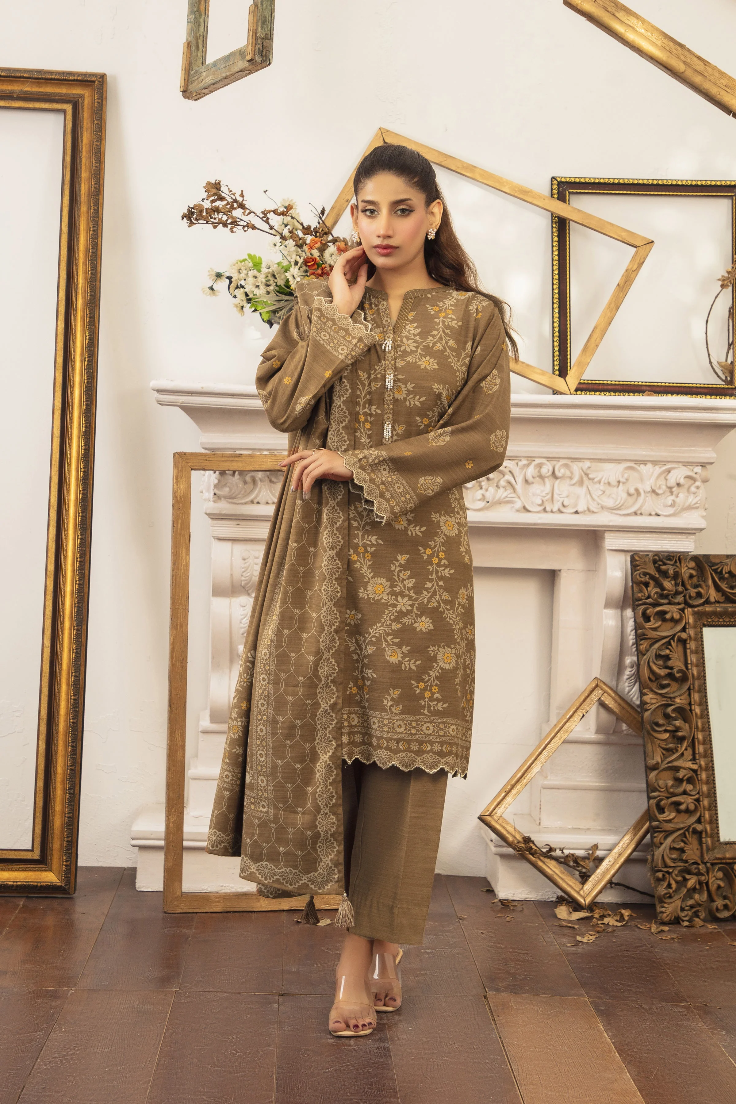Lakhany LG-RL-0266-B Textured Pearl Printed Winter 2025 - Image 2