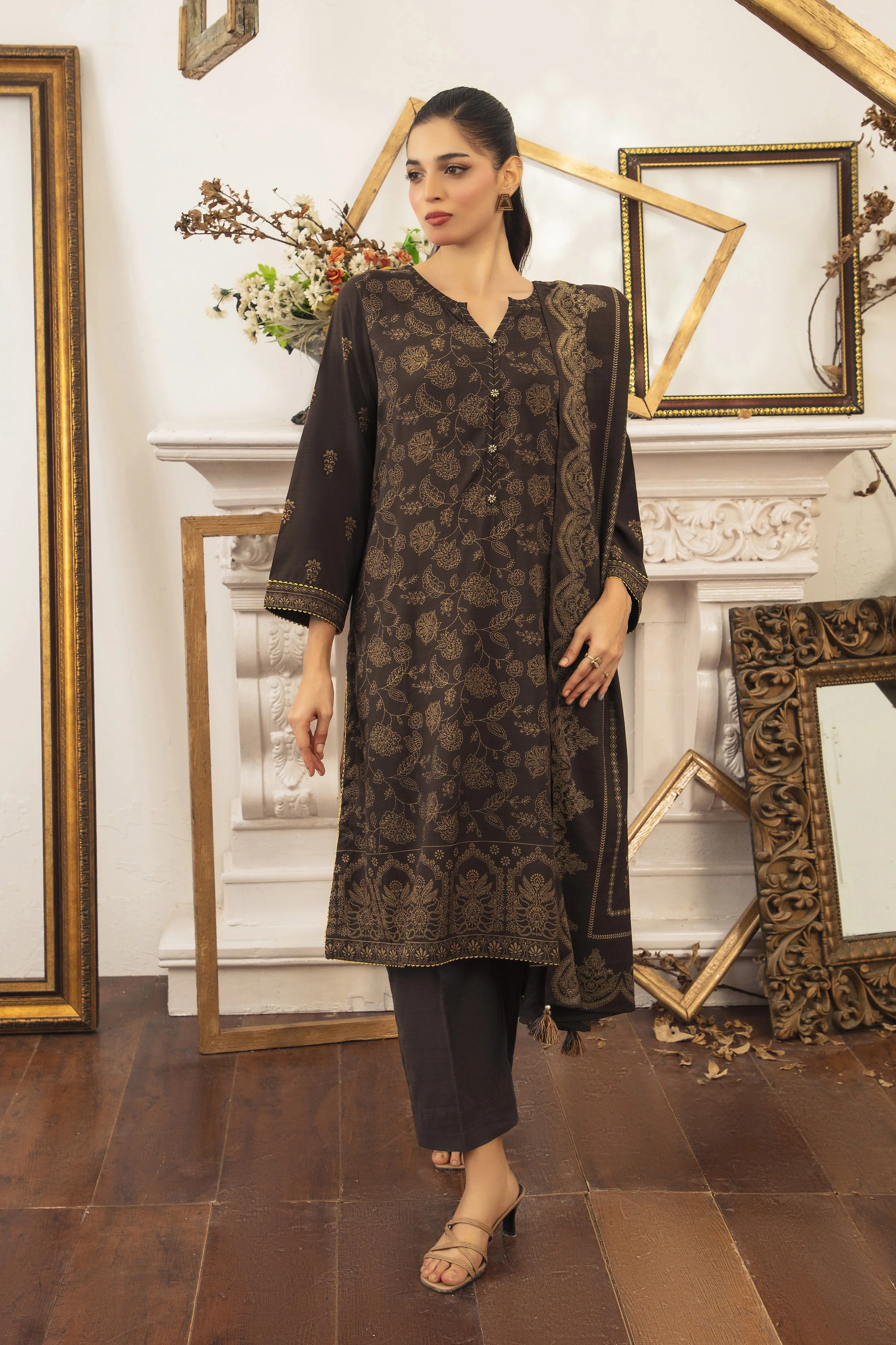 Lakhany LG-SG-0006-A Textured Pearl Printed Winter 2025 - Image 2