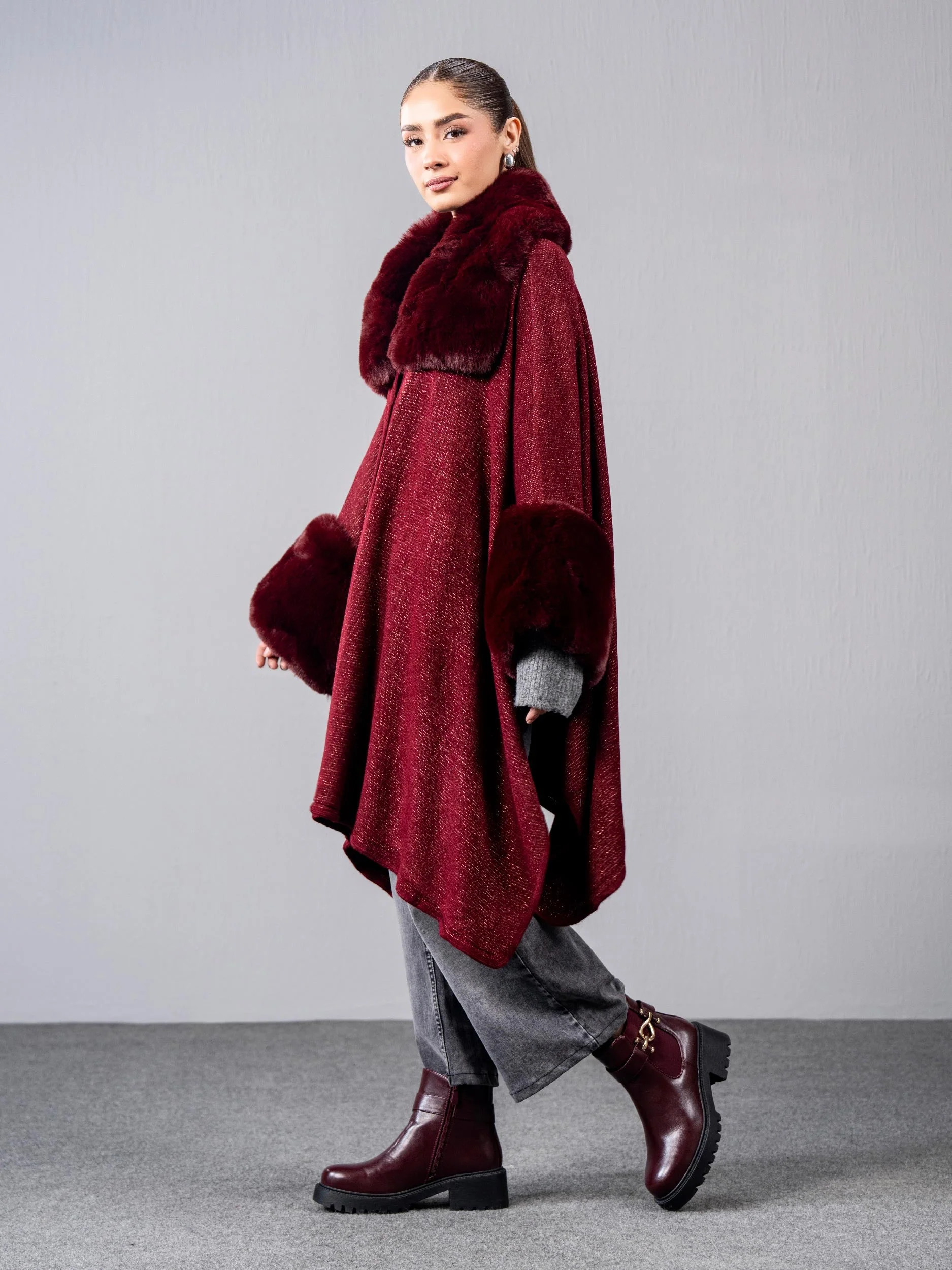 Limelight I9882CS-FRE-582-WoolenBlendCape Cape  2025 - Image 2