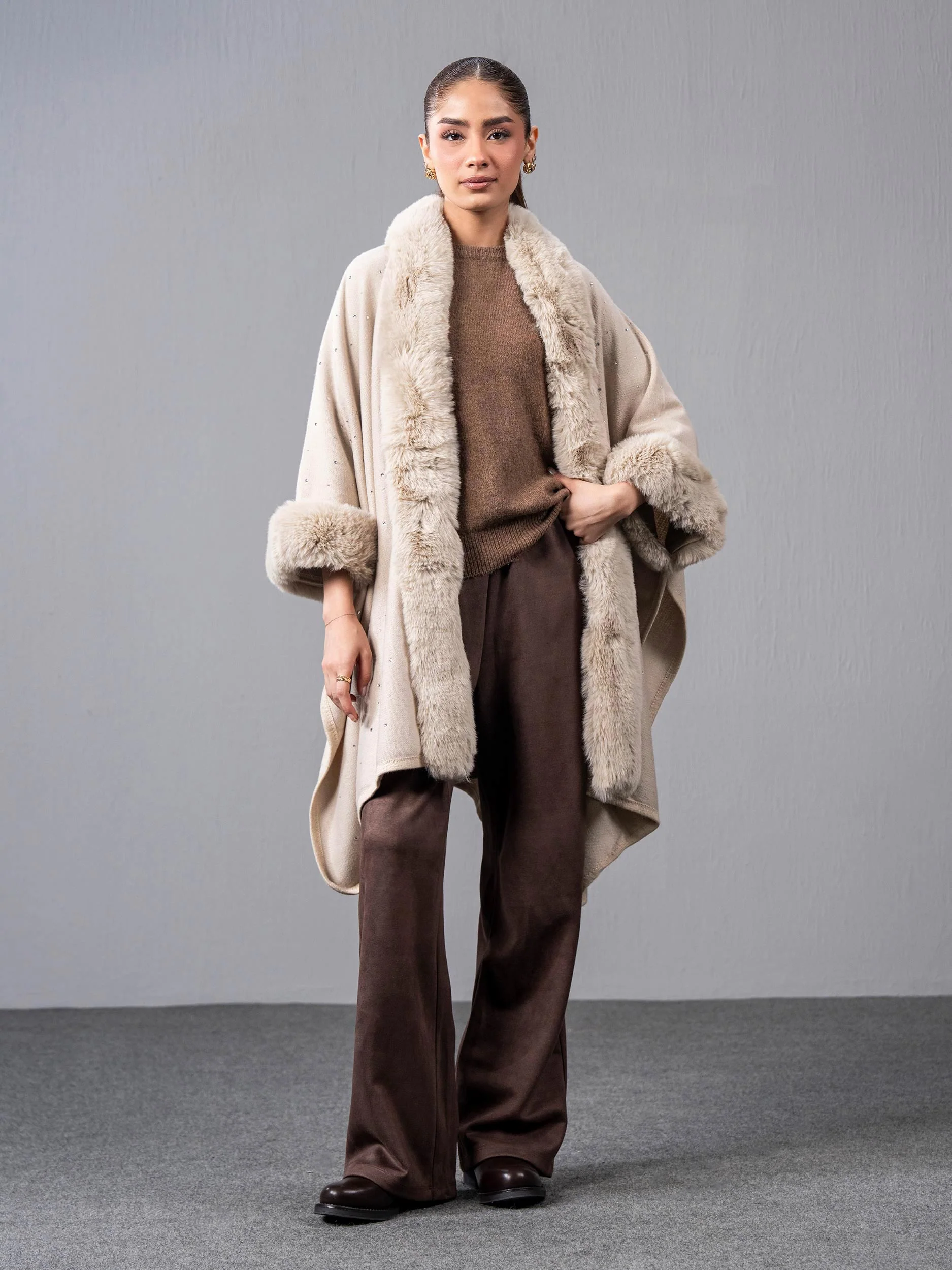 Limelight I9883CS-FRE-002-WoolenCapeShawl Cape 2025
