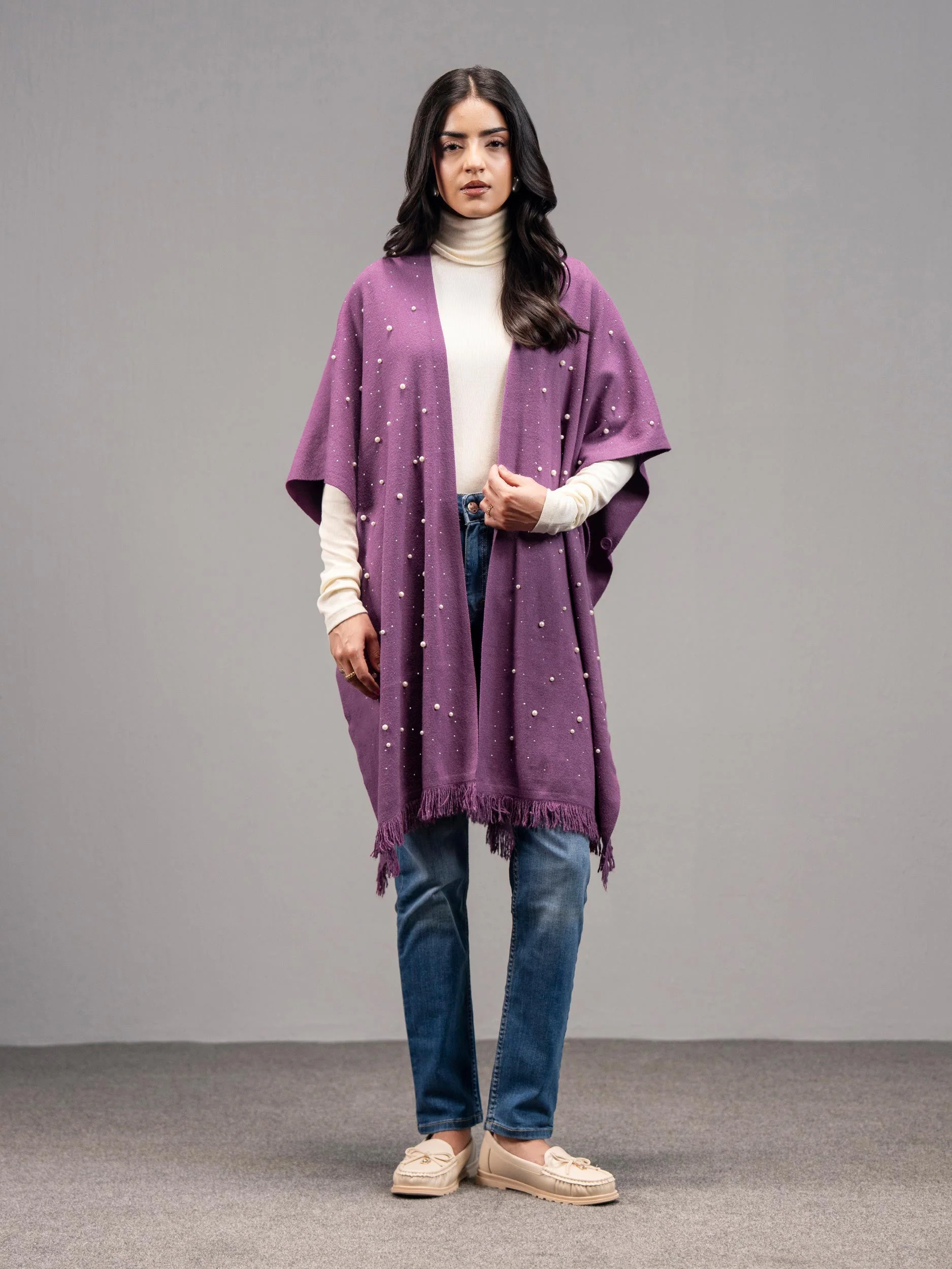 Limelight I9980CP-FRE-633-WoolenShrug Cape  2025