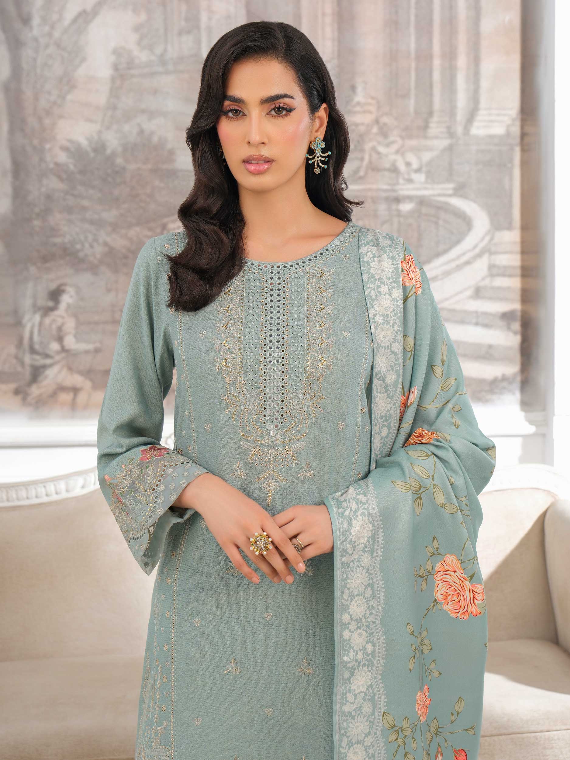 Limelight U3960SU-3PC-212 Winter Embroiderd Collection 2025 - Image 2