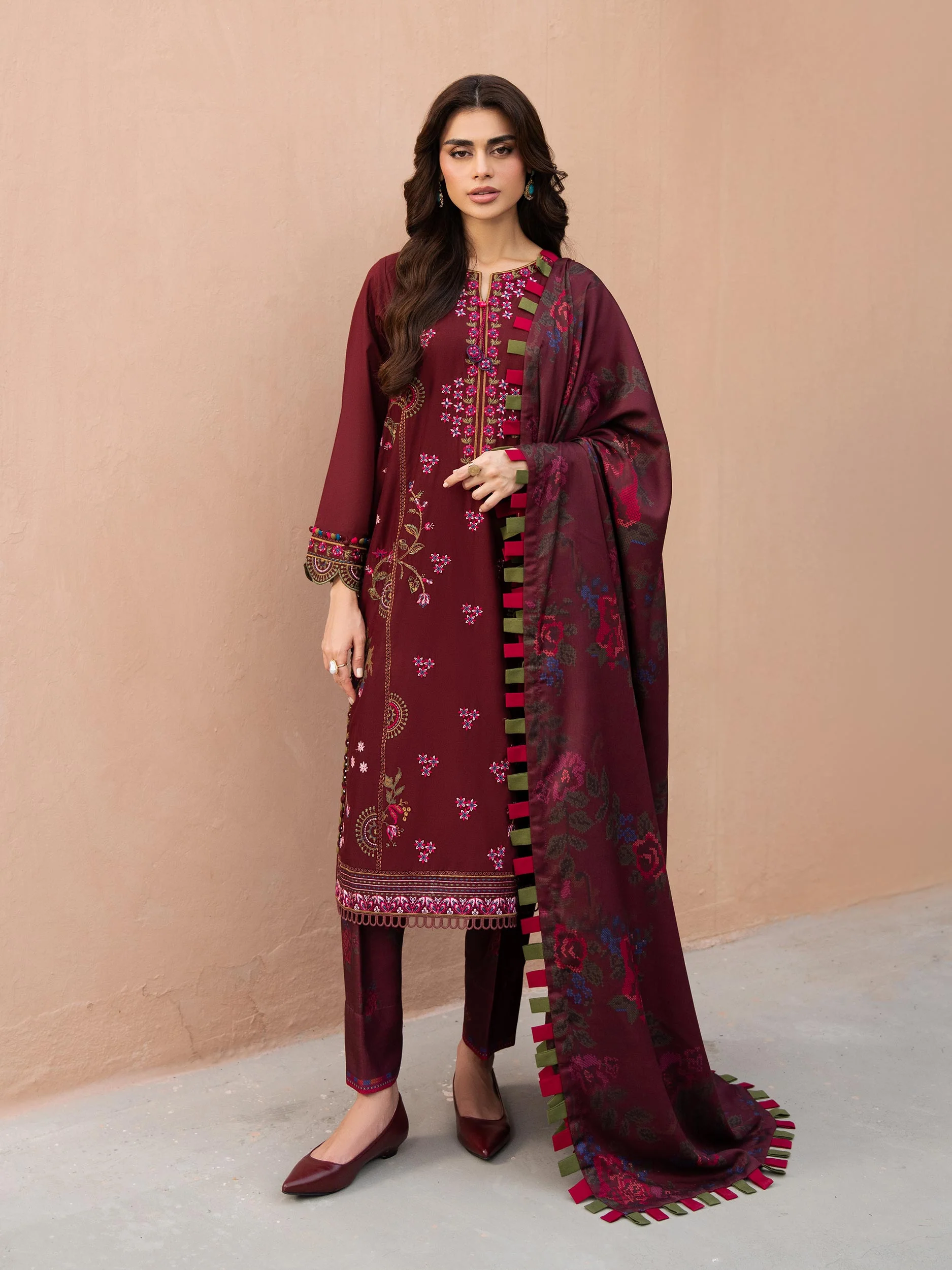 Limelight U3994SU-3PC-582 Winter Embroiderd Collection 2025 - Image 2