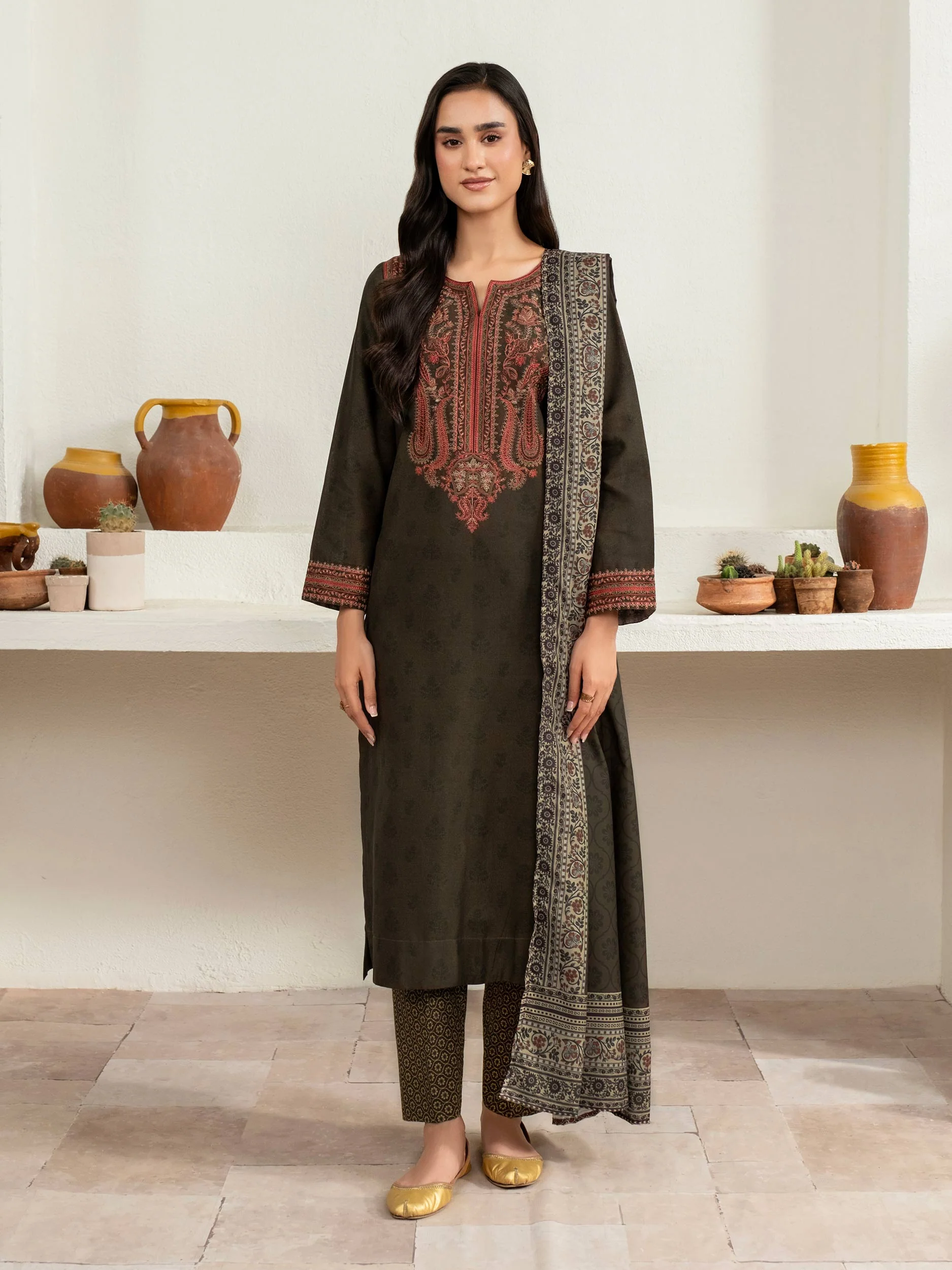 Limelight U4055SU-3PC-227 Winter Embroiderd Collection 2025