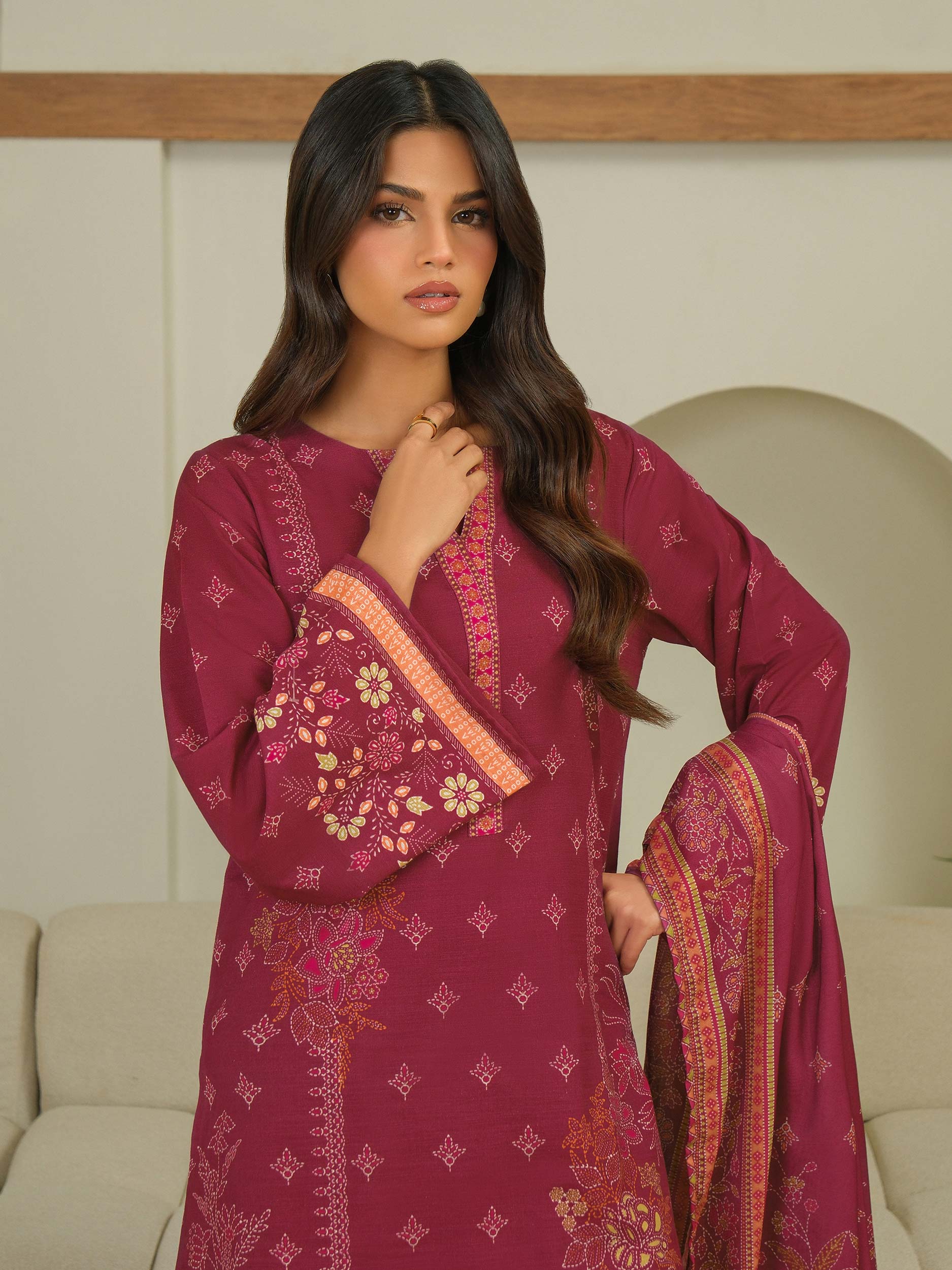 Limelight U4328SU-3PC-565 Printed Winter Collection 2025 - Image 2