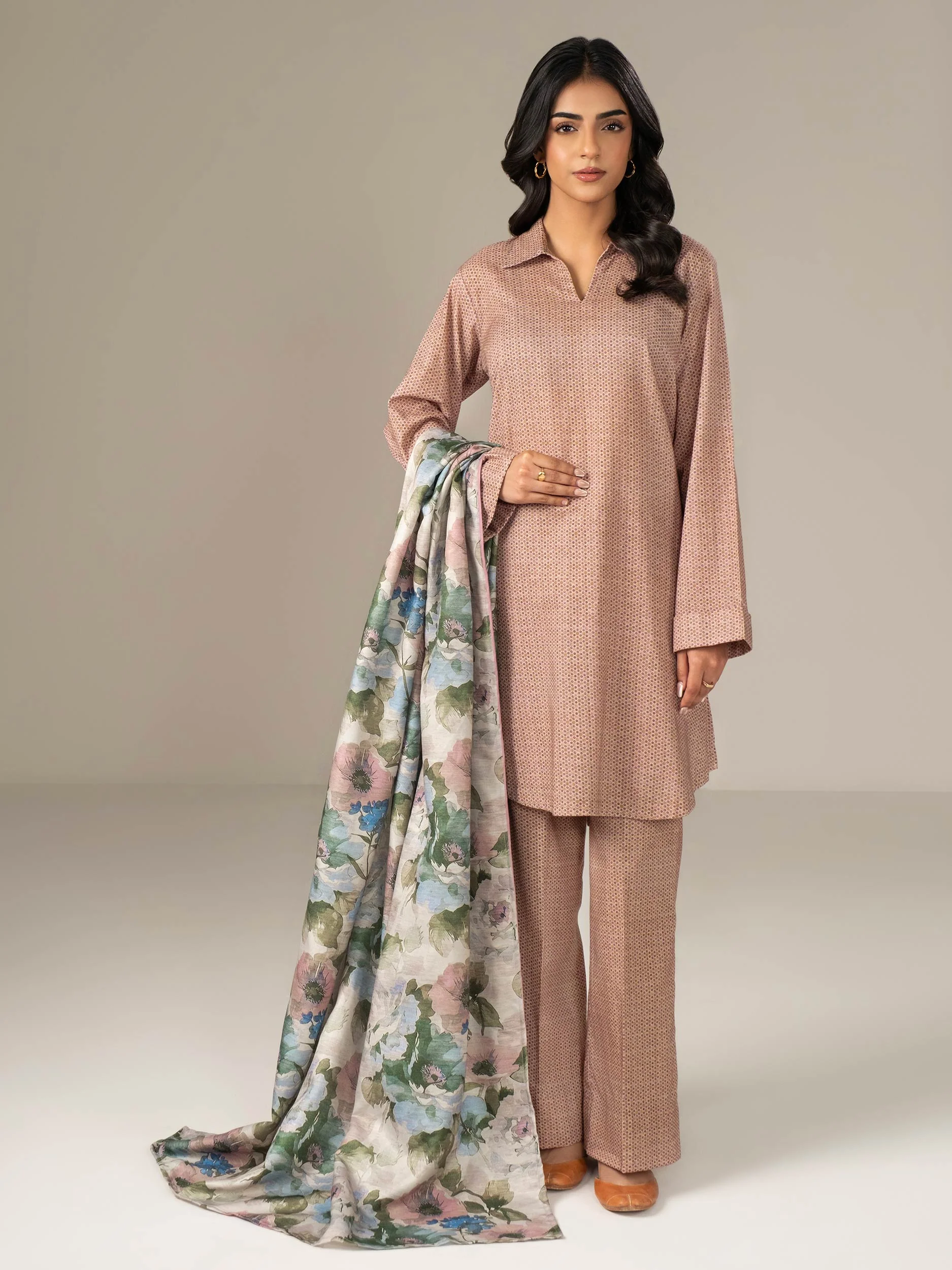 Limelight U4401SU-3PC-489 Printed Winter Collection 2025