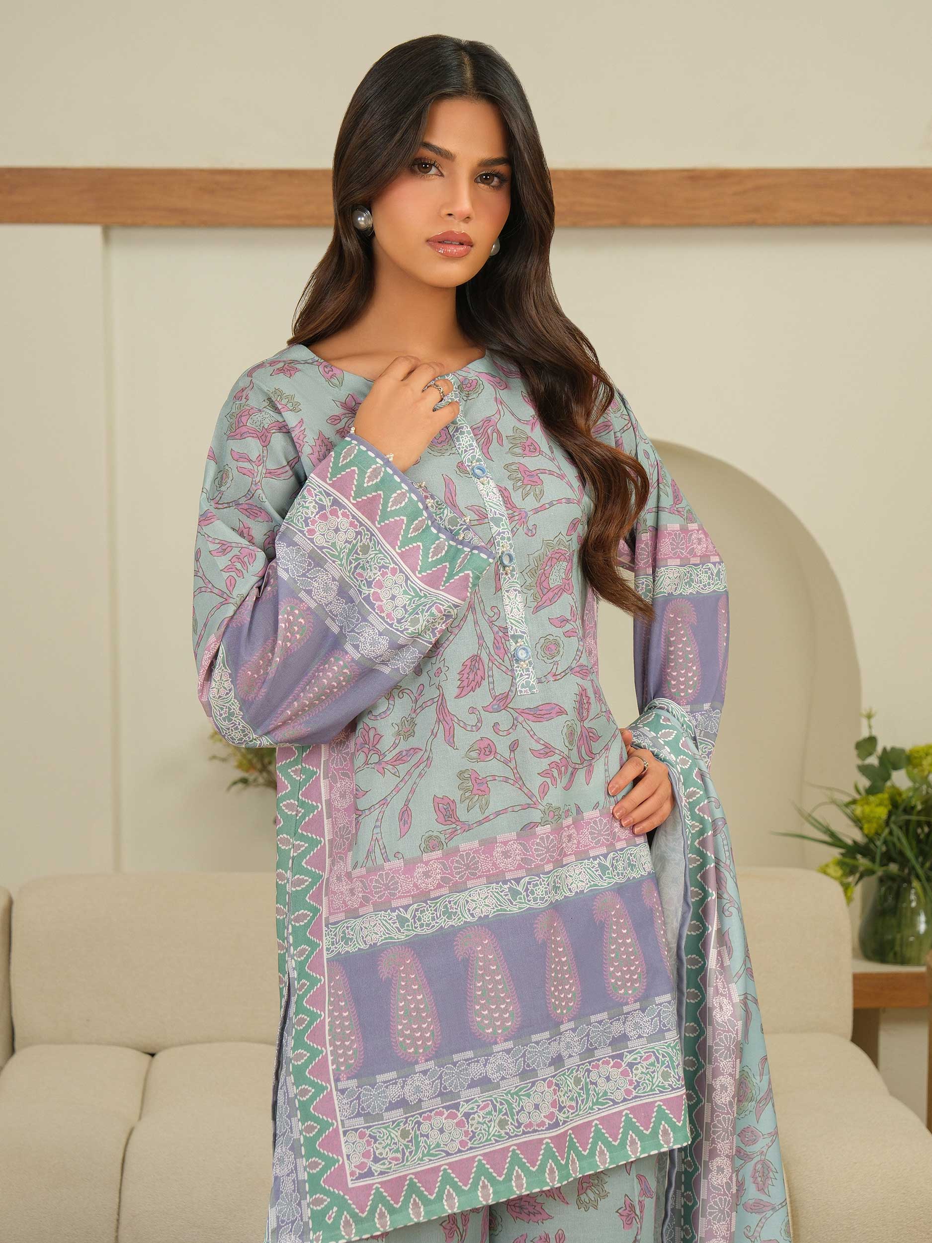Limelight U4416SU-3PC-227 Printed Winter Collection 2025 - Image 2