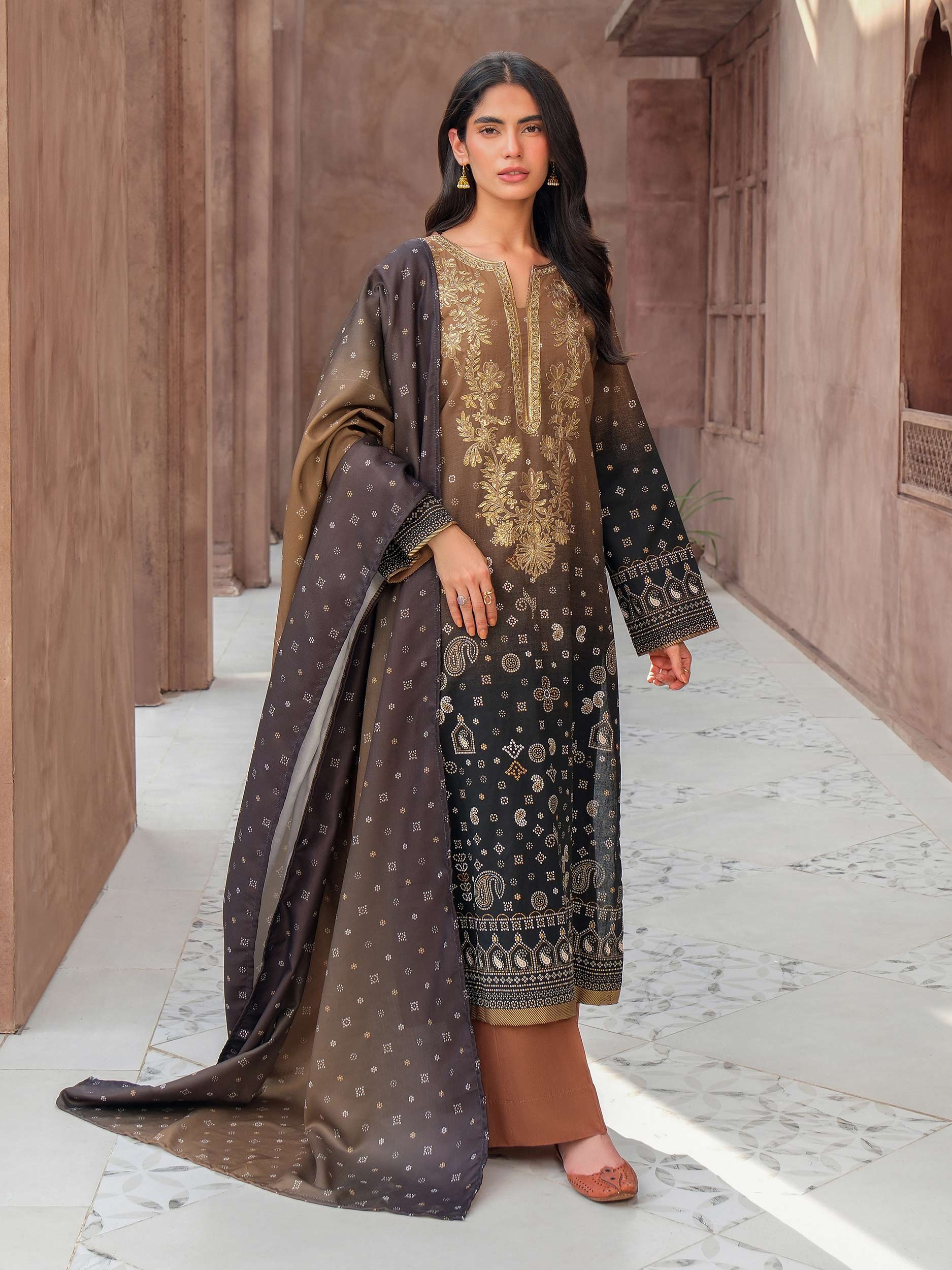 Limelight U4471SU-3PC-091 Winter Embroiderd Collection 2025