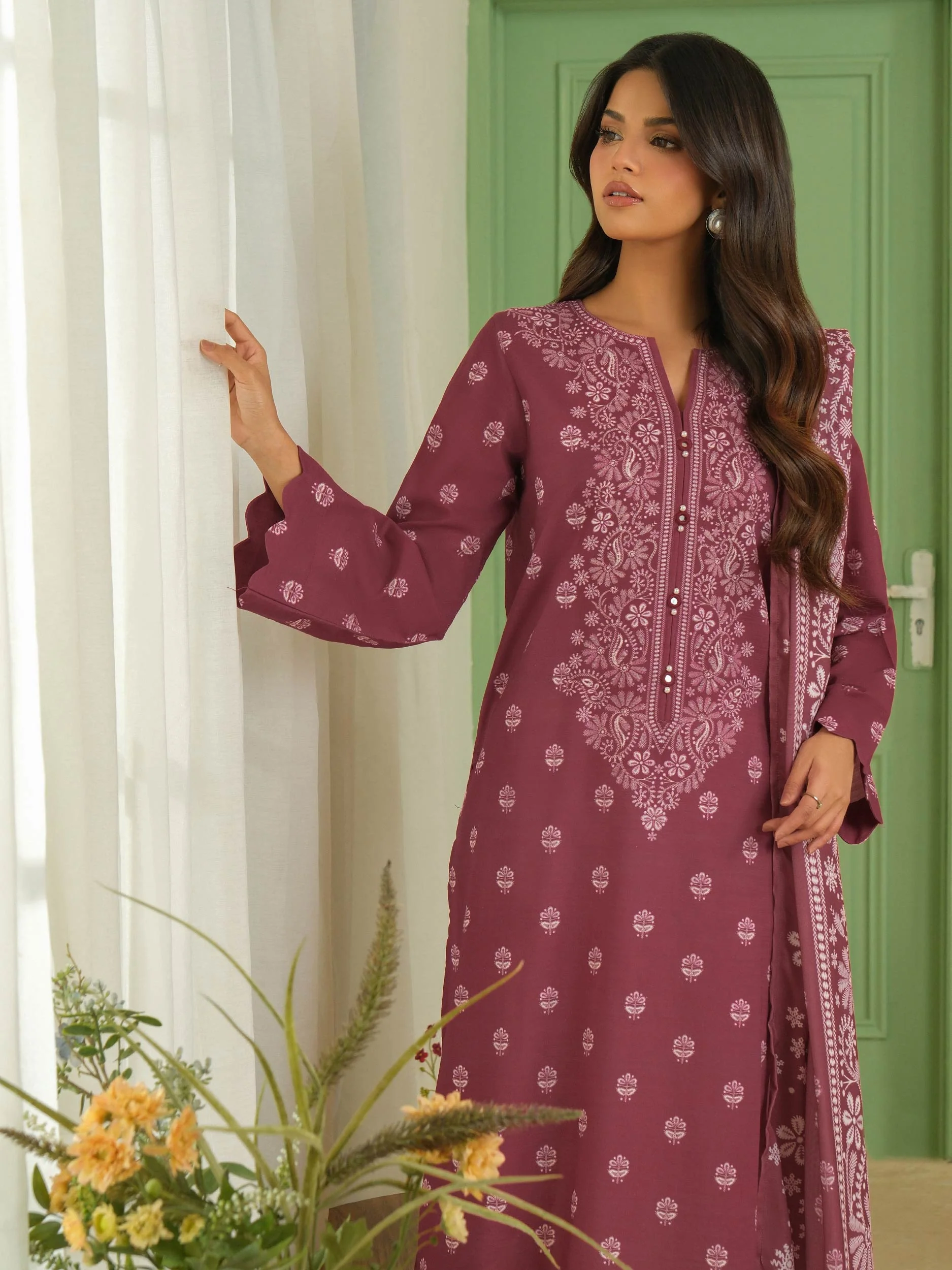Limelight  U4558SD-2PC-565 Printed Winter Collection 2025 - Image 2