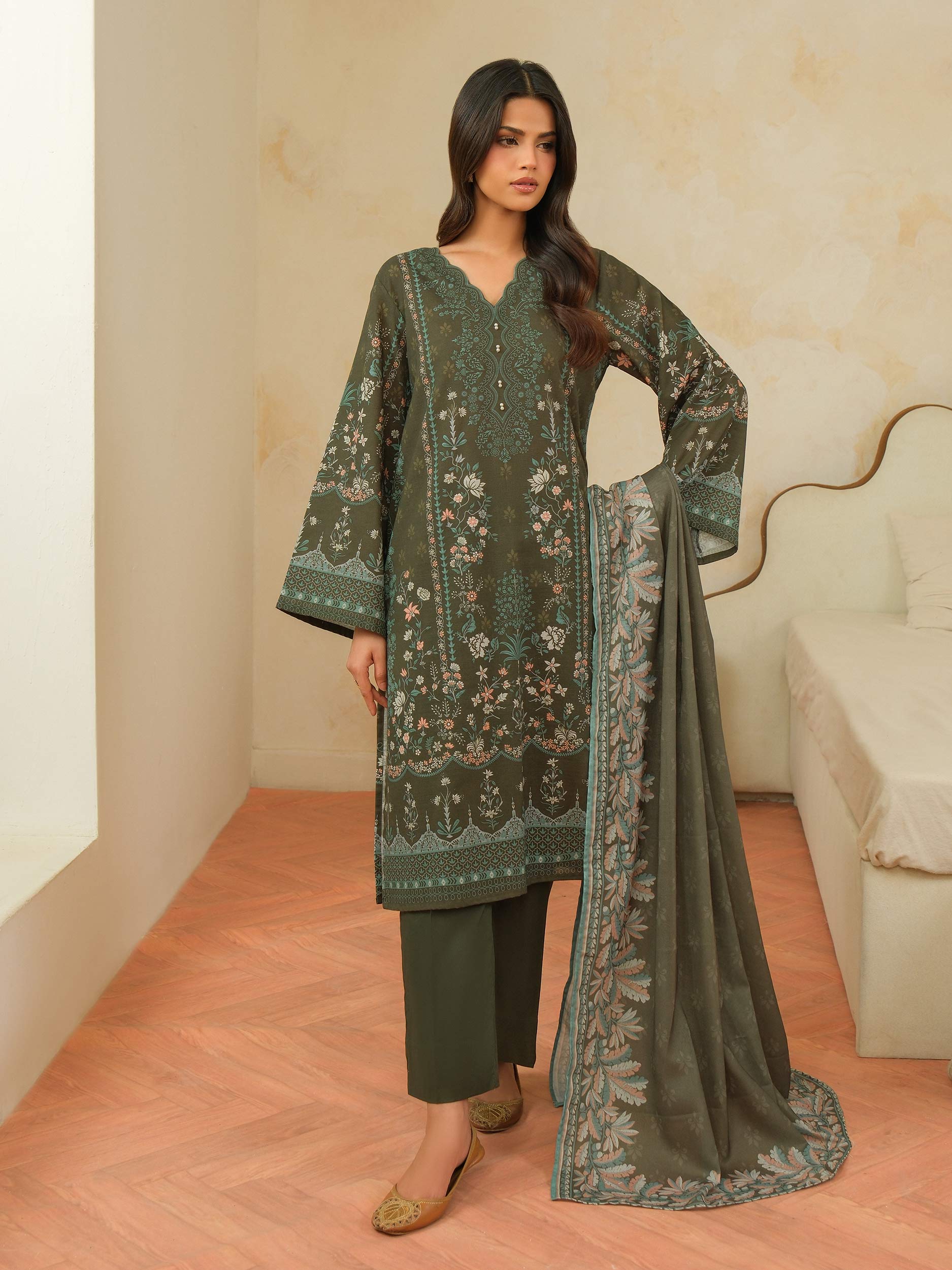 Limelight  U4576SU-3PC-227 Printed Winter Collection 2025