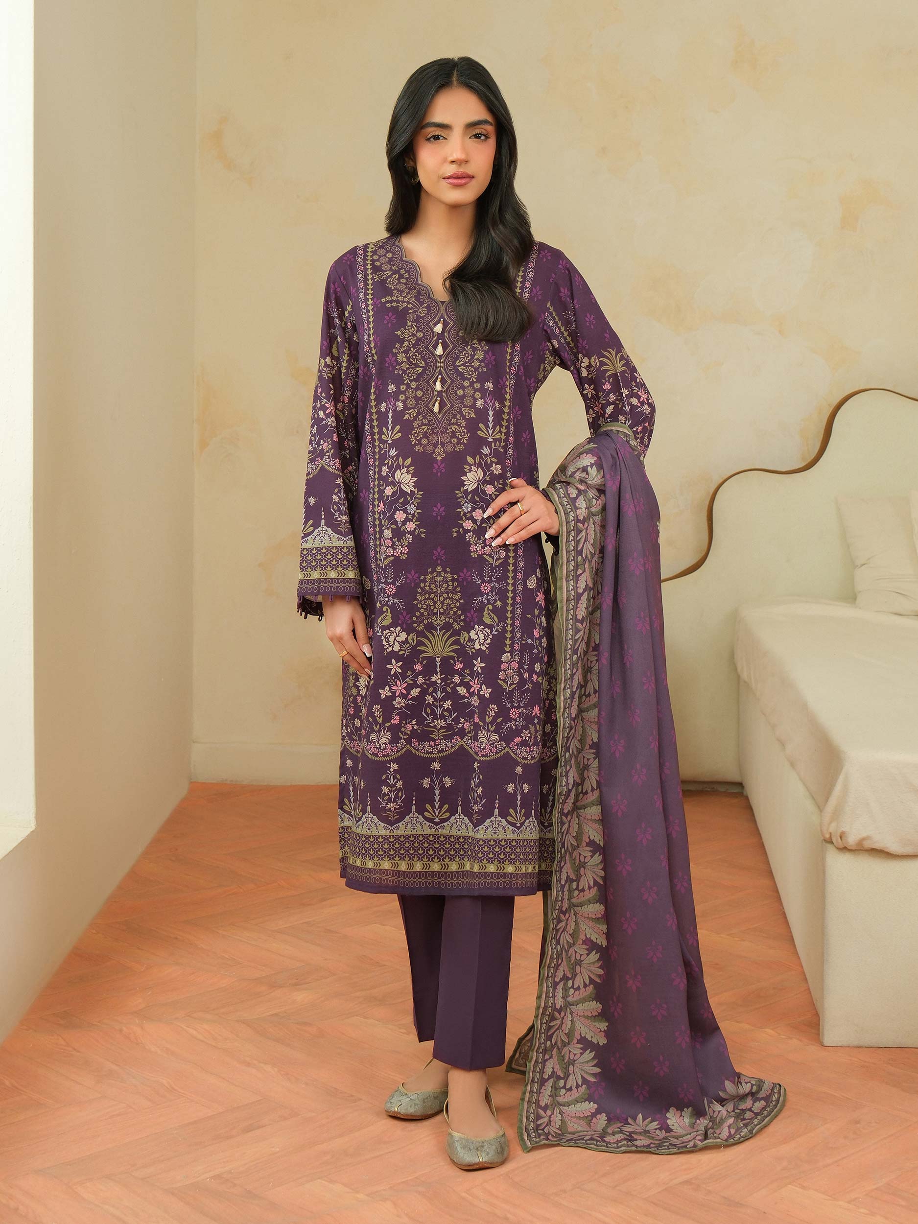 Limelight  U4576SU-3PC-610 Printed Winter Collection 2025