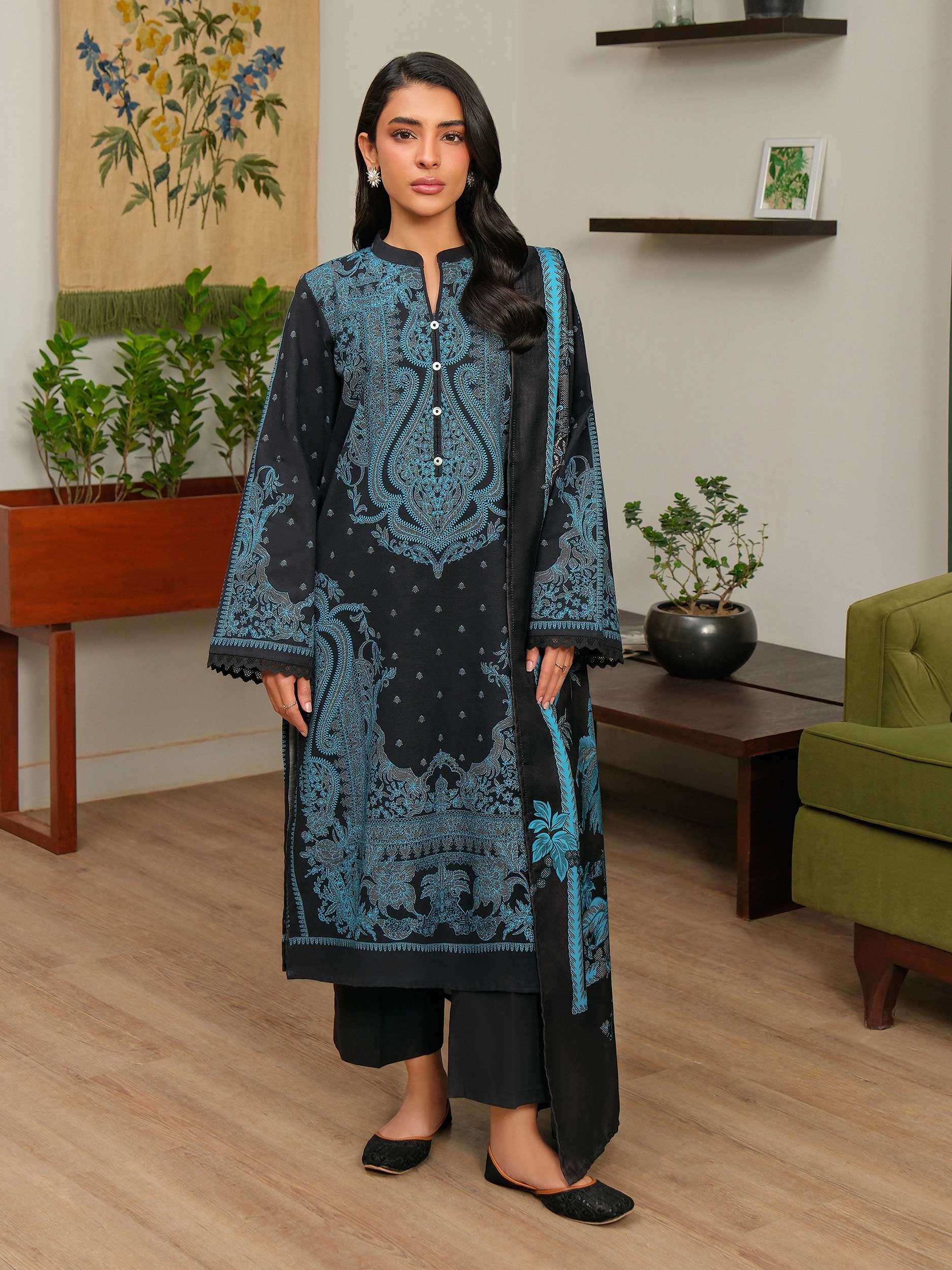 Limelight  U4682SD-2PC-034 Printed Winter Collection 2025