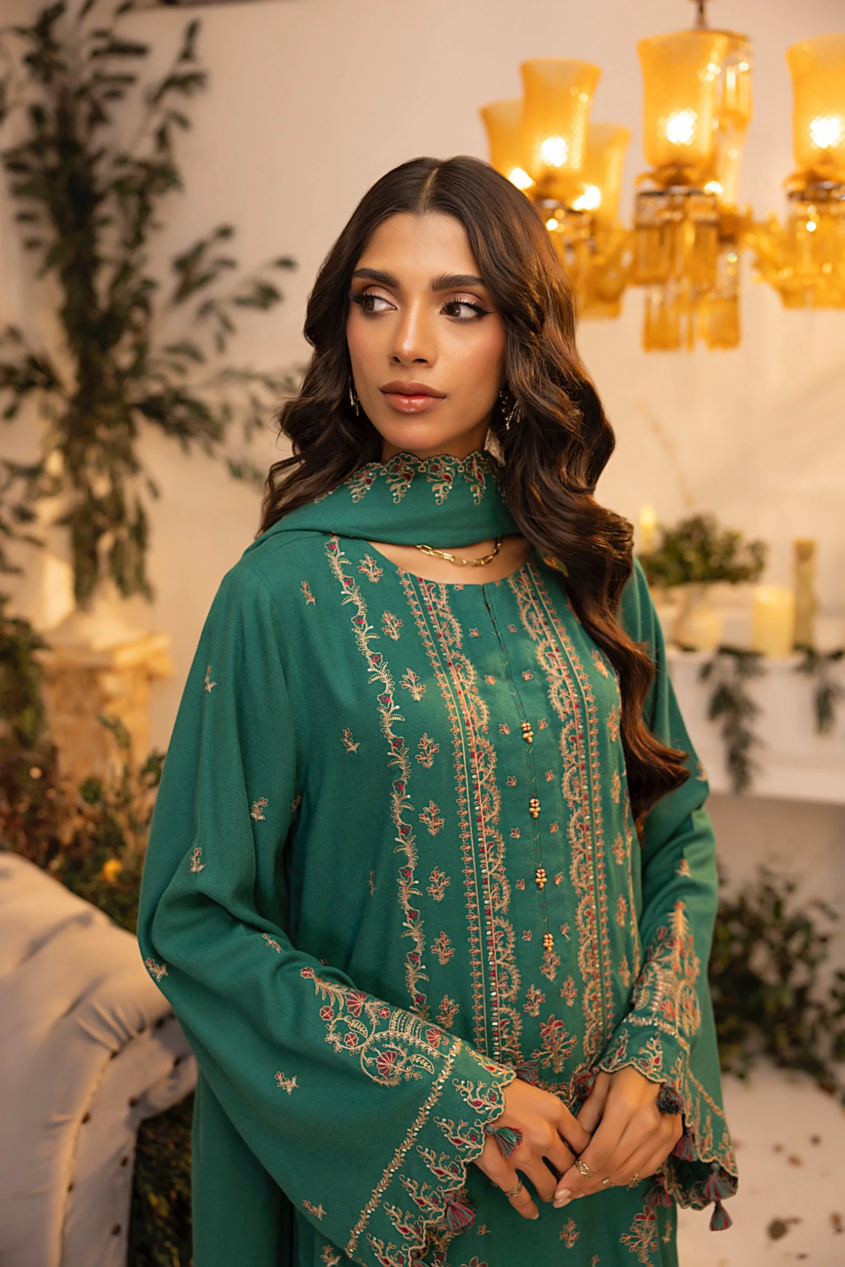 LSM Lakhany LG-RL-0085 Embroidered Cashmi Wool 2024 - Image 2