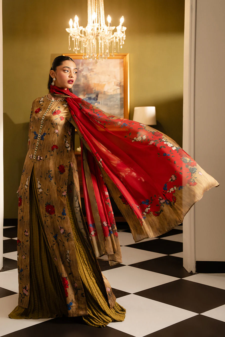 Lulusar Hsira Dupatta Noir By Morich 2026