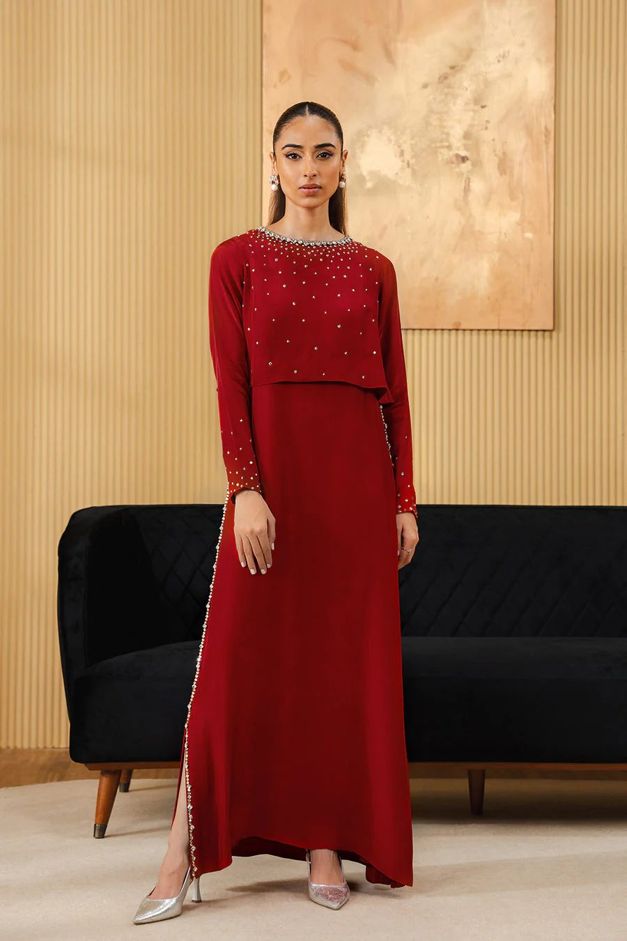 Lulusar Larum Crop Top & Dress Passu Dresses 2025