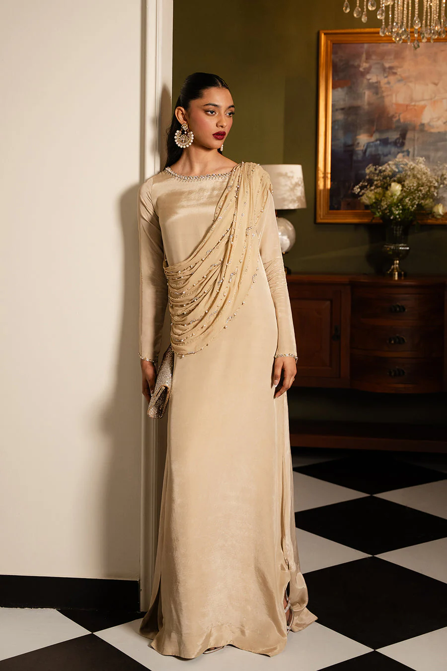 Lulusar Poroul Drape Dress Noir By Morich 2026